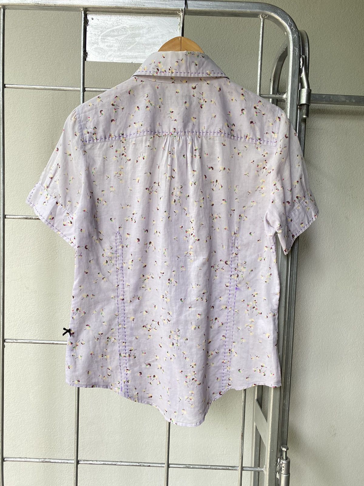 Paul Smith Paul Smith Women Lilac Floral Shirt Size S / US 4 / IT 40 - 20 Thumbnail