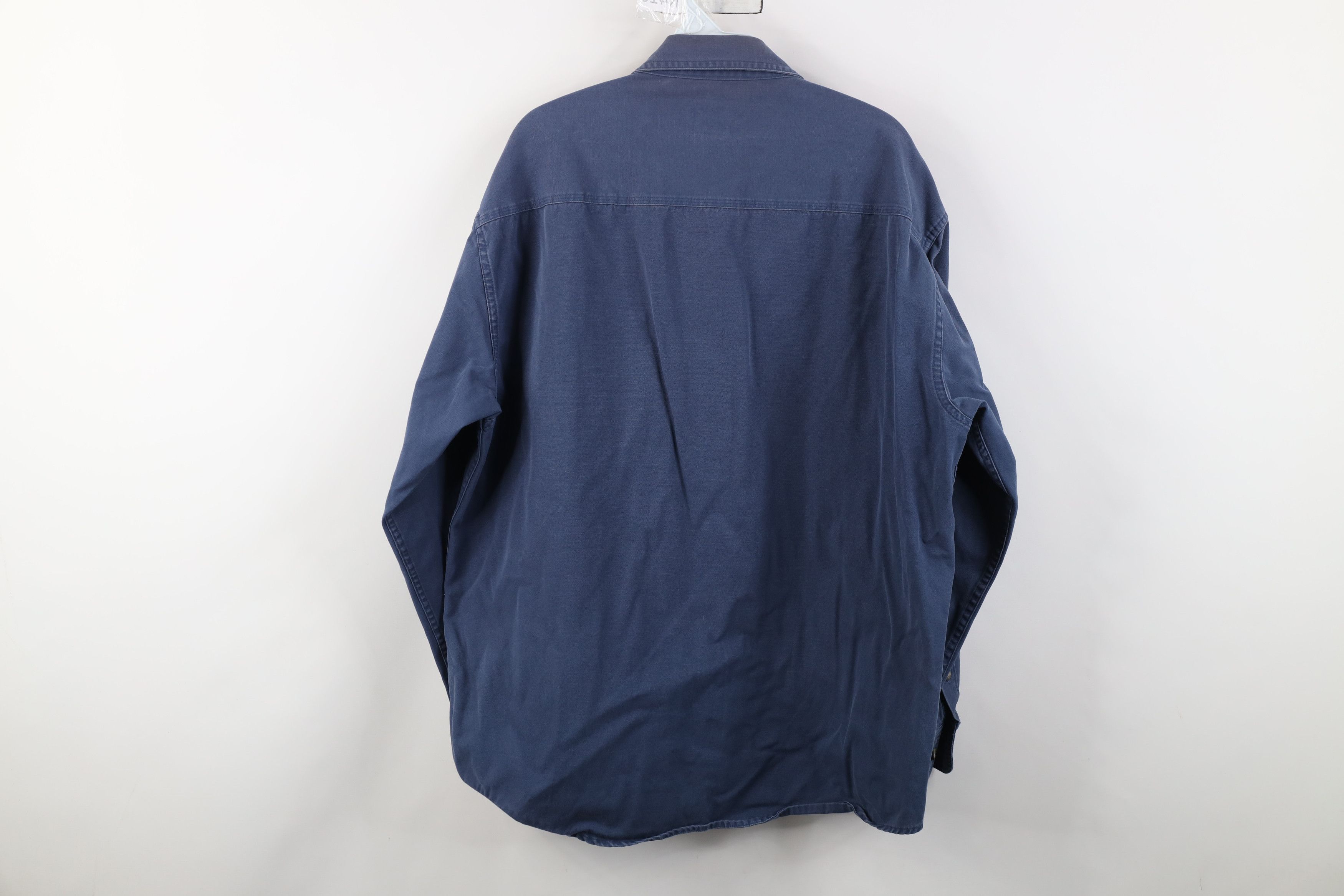 Cabelas Vintage 90s Cabelas Heavyweight Canvas Button Shirt Blue Size US L / EU 52-54 / 3 - 14 Thumbnail