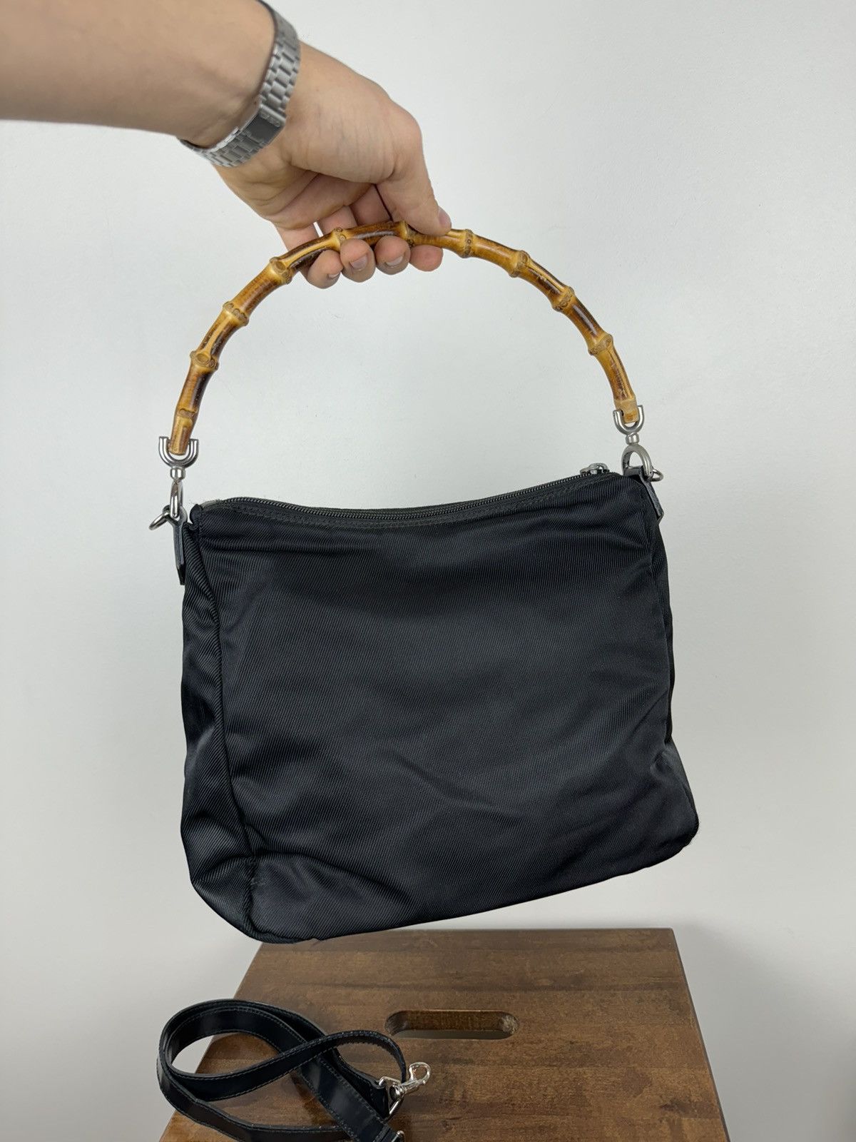 Gucci Shoulder bag Gucci Bamboo canvas original casual luxury item Size ONE SIZE - 4 Thumbnail
