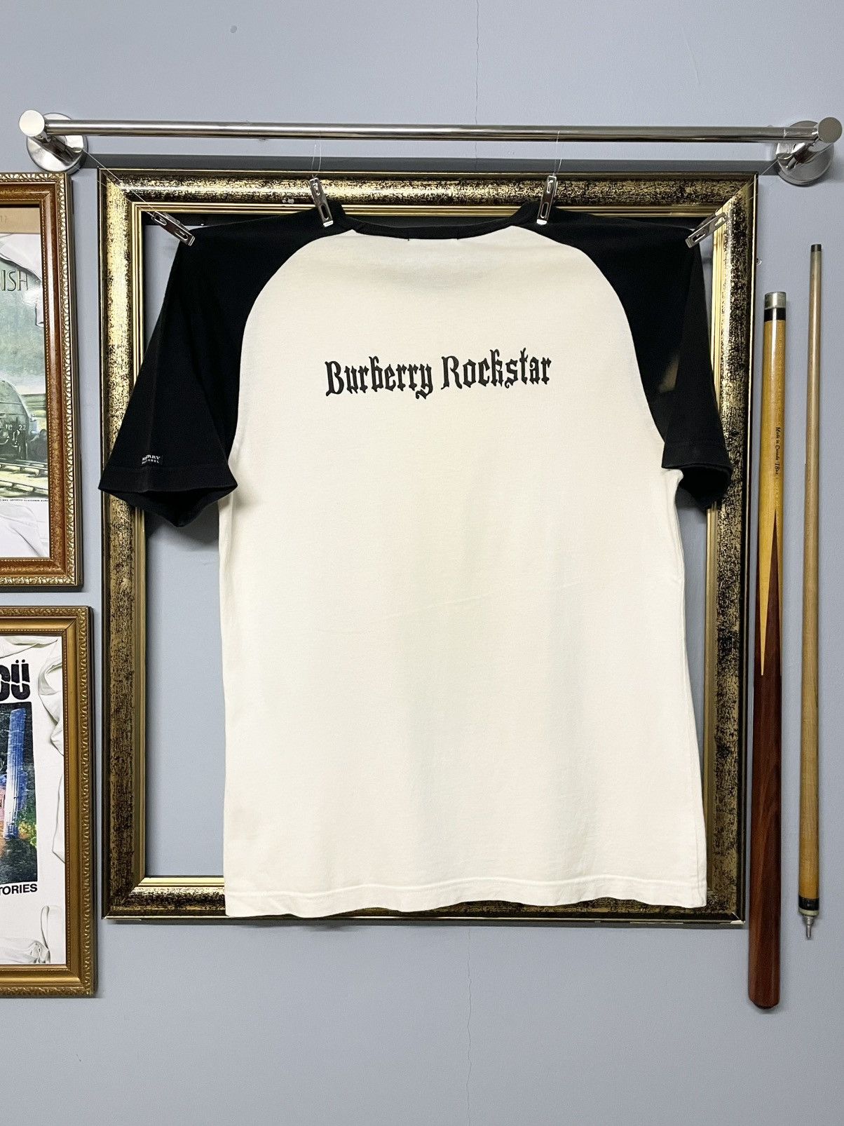 Burberry Vintage Designer Burberry Black Label Rockstar Faded Tshirt Size US S / EU 44-46 / 1 - 7 Thumbnail