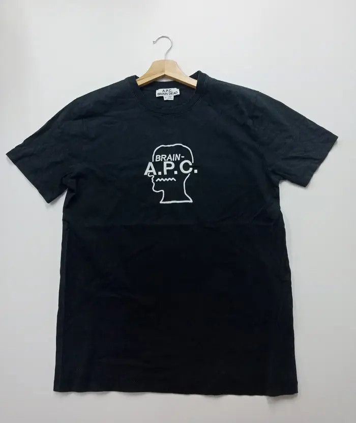 A.P.C. × Brain Dead A.P.C X Brain Dead Spooky Black Tshirt Size US M / EU 48-50 / 2 - 2 Thumbnail