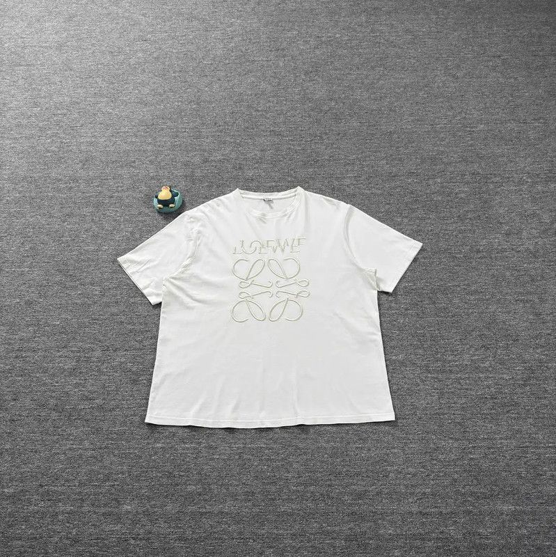 Loewe Loewe White Cotton Men's T-Shirt 0089 Size US XL / EU 56 / 4 - 1 Thumbnail