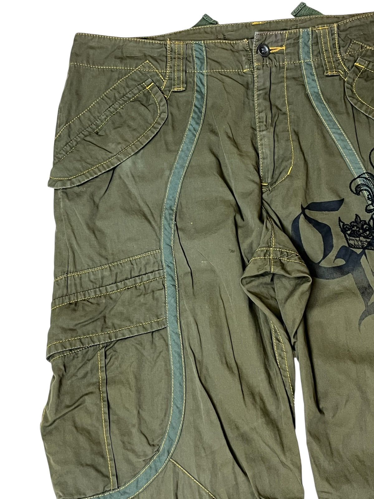 Japanese Brand Japanese CRYSTAL BUSH bondage military style cargo pant Size US 33 - 8 Thumbnail