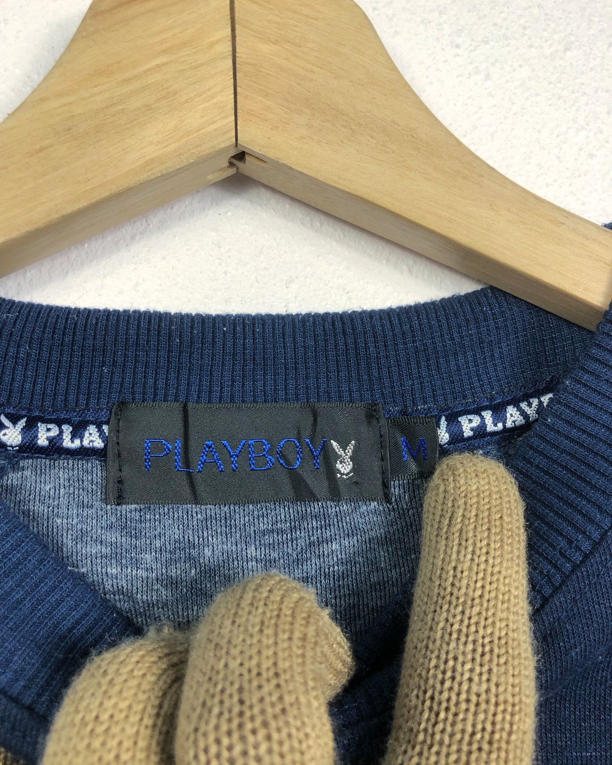 Playboy Rare Vintage Playboy Embroidered Big Logo Tee Size US M / EU 48-50 / 2 - 11 Thumbnail