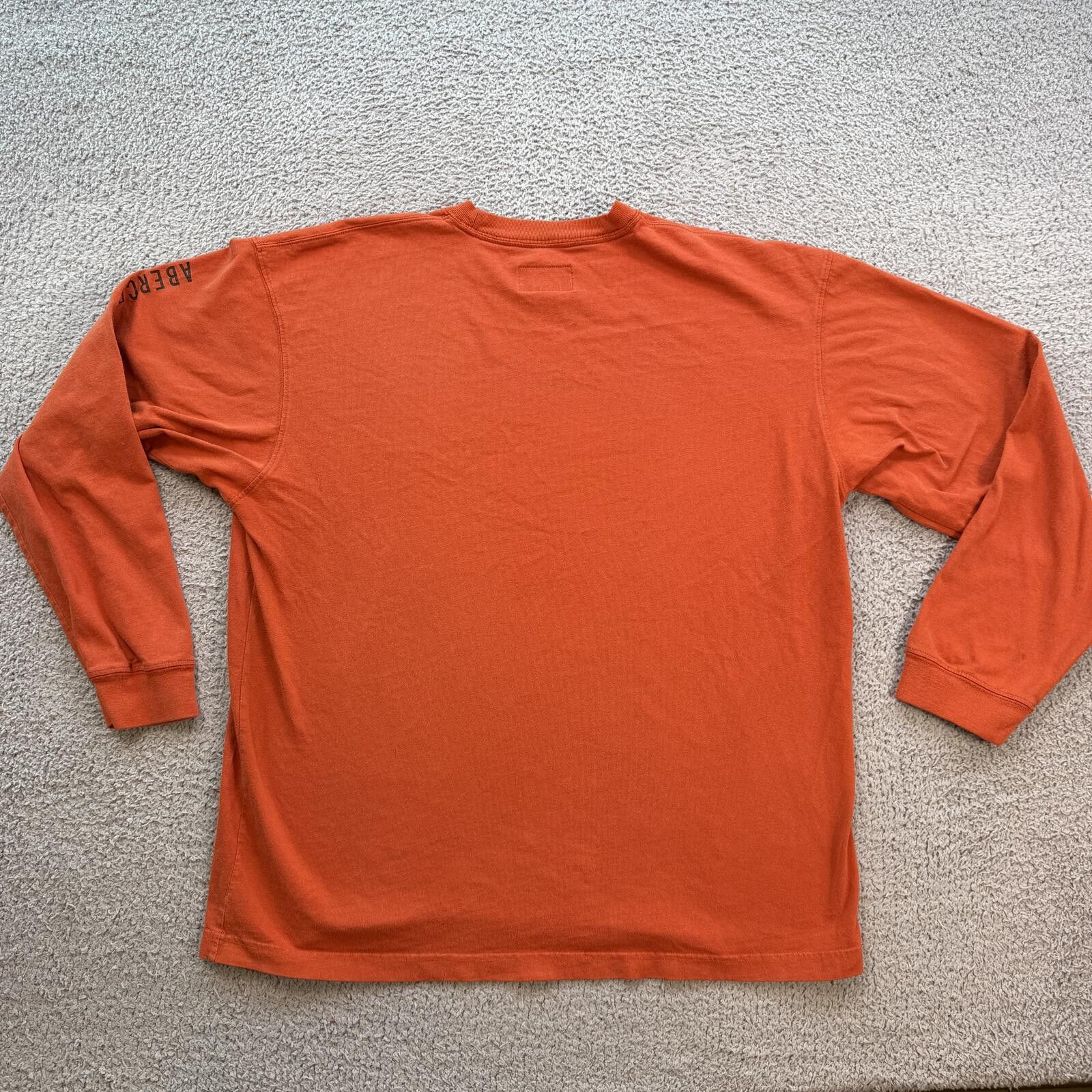 Abercrombie & Fitch Vintage Abercrombie & Fitch Orange Long Sleeve Shirt XL Y2K Size US XL / EU 56 / 4 - 2 Thumbnail