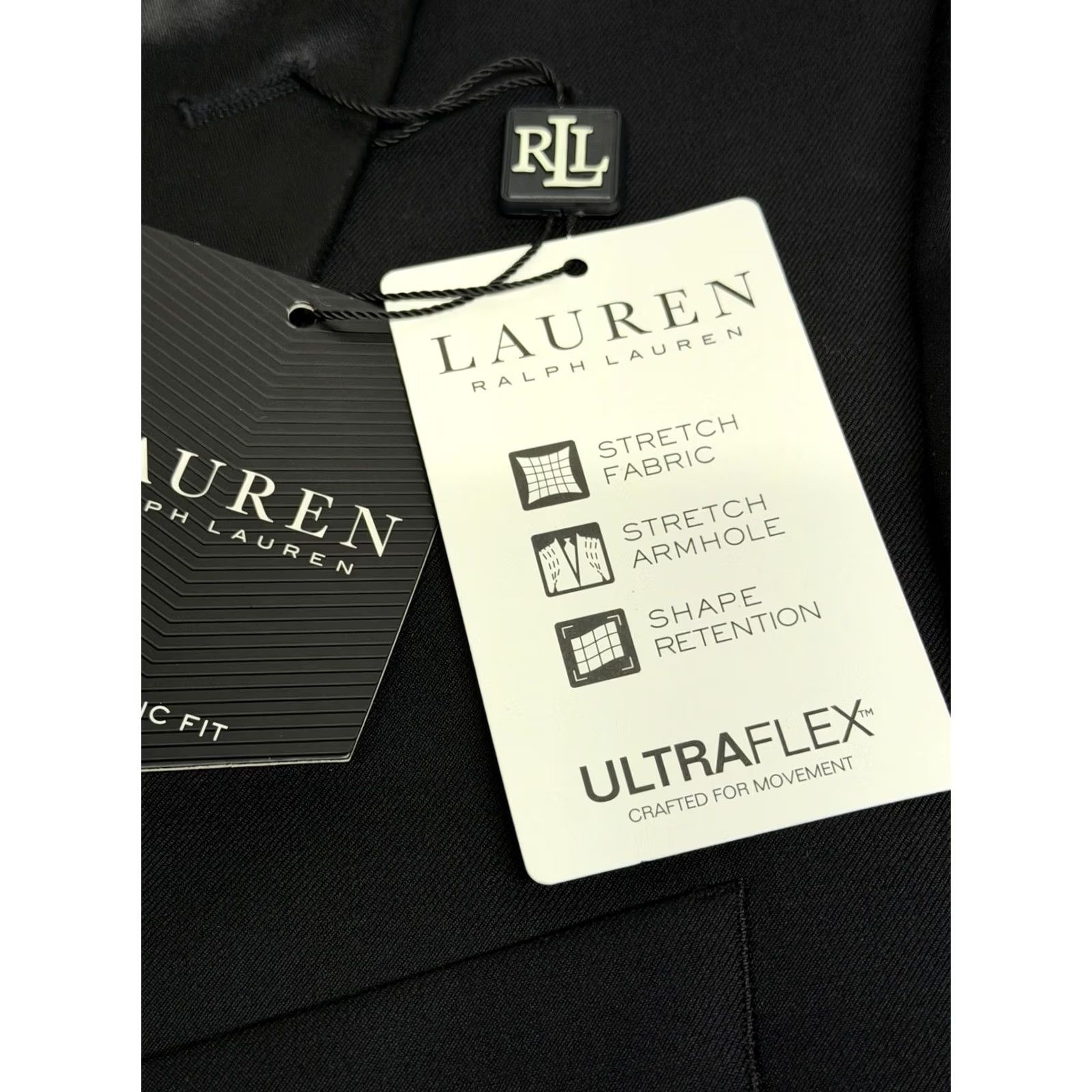 Ralph Lauren Lauren Ralph Lauren Classic Fit Ultraflex NWT Black Stretch Suit Jacket 50 Long Size 50R - 5 Thumbnail