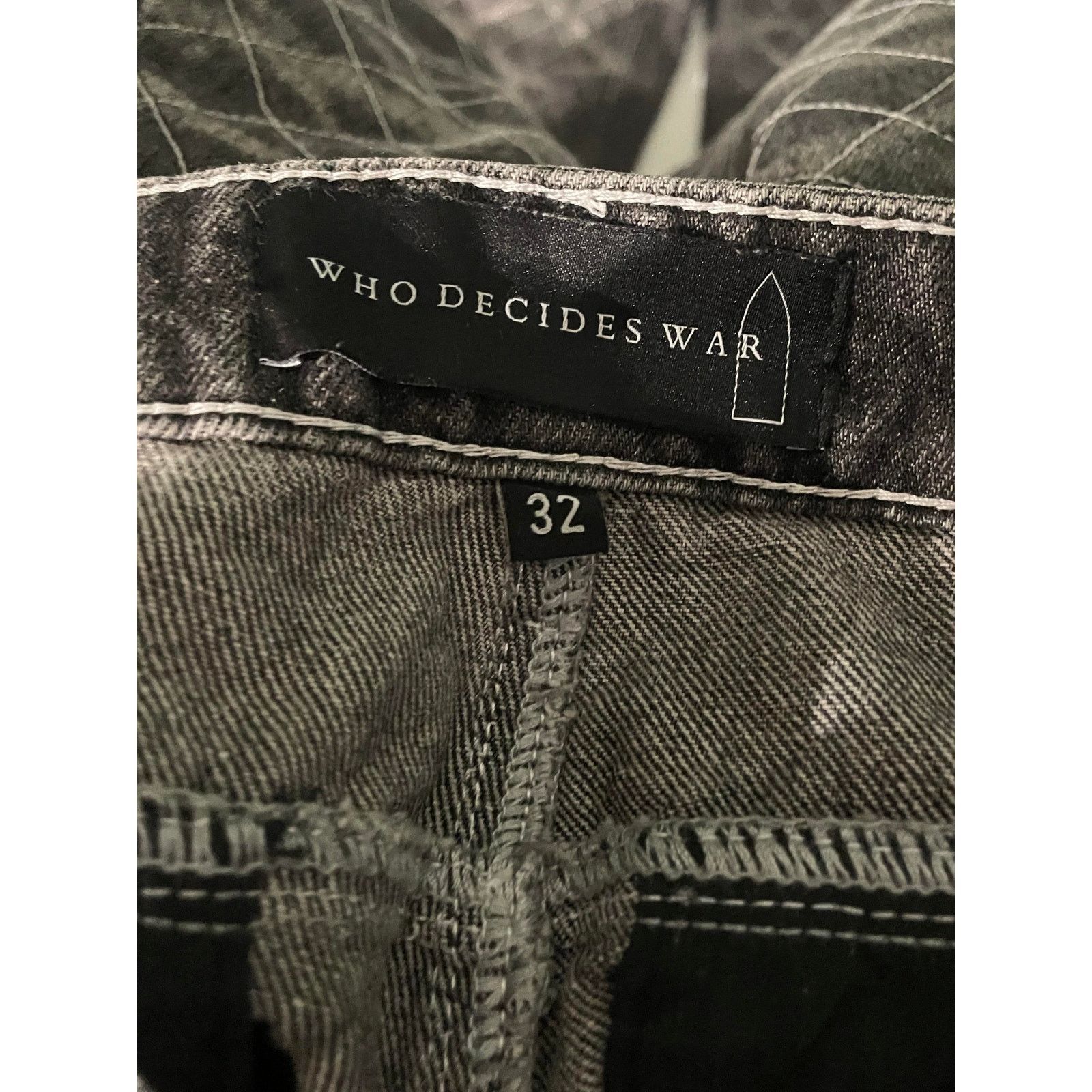 Who Decides War Who Decides War 'Wing Organza' Denim Jeans Size US 32 / EU 48 - 3 Thumbnail