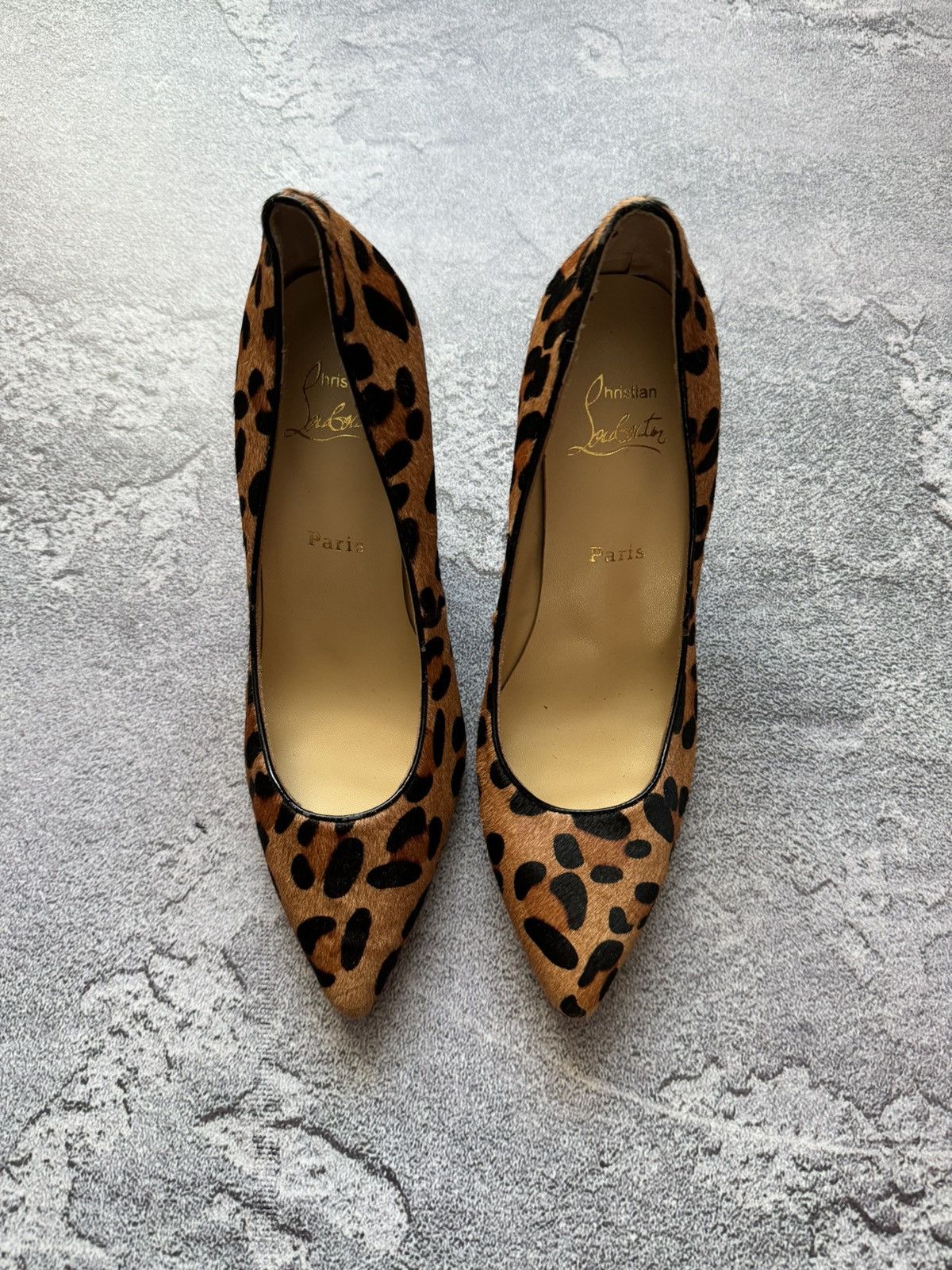 Christian Louboutin Christian Louboutin 37 leopard 🐆 heels 👠 shoes high Size US 7 / IT 37 - 5 Thumbnail