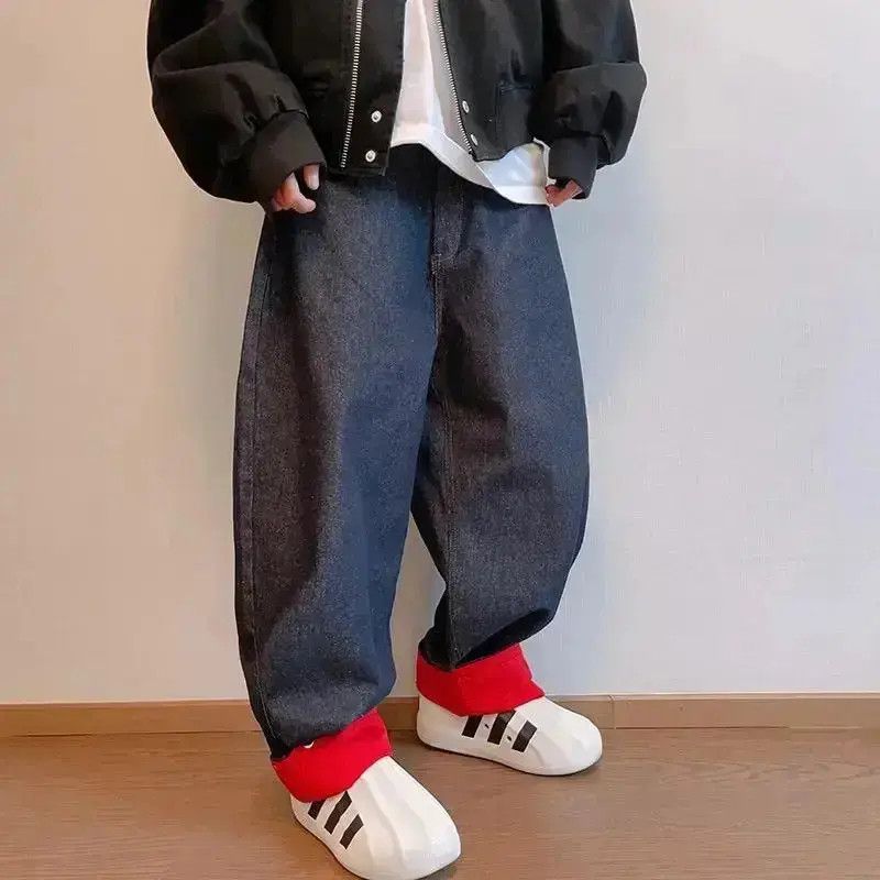 Japanese Brand Avant garde colorblock loose baggy jeans pants Size US 34 / EU 50 - 1 Thumbnail
