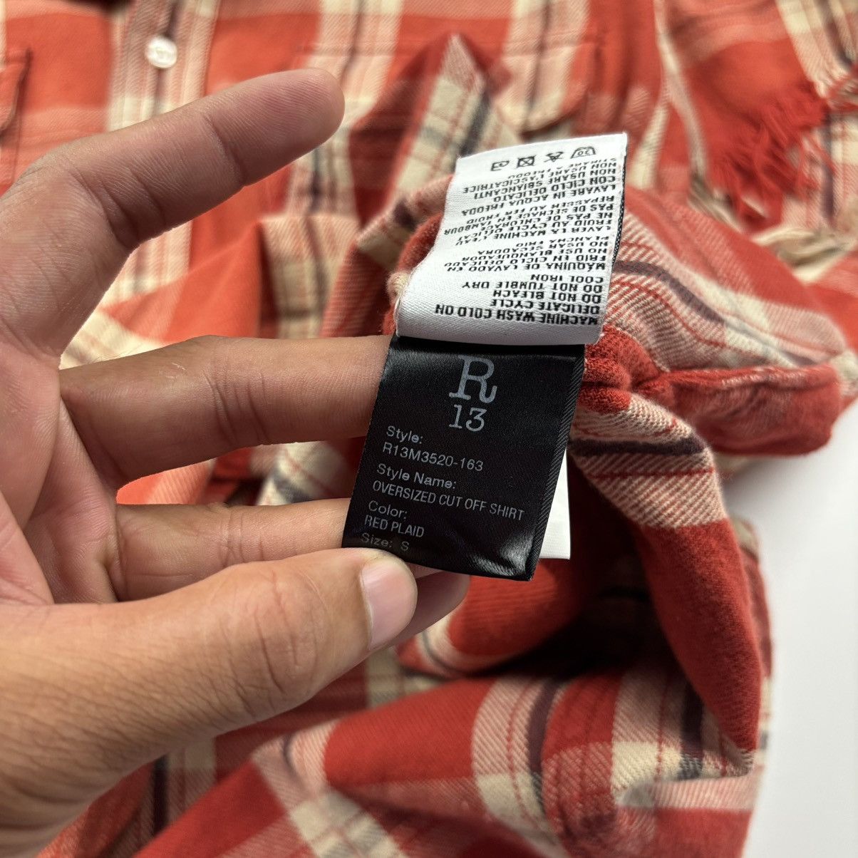 R13 R13 Oversized Cut off shirt Size US S / EU 44-46 / 1 - 9 Thumbnail