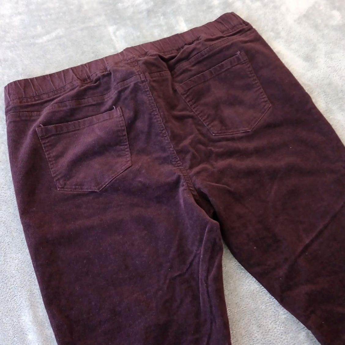 Eileen Fisher Eileen Fisher Pants Ankle Women's Large Purple Corduroy Skinny Pull On Stretch Coastal Regular Inseam 28" Size 36" / US 14 / IT 50 - 7 Thumbnail