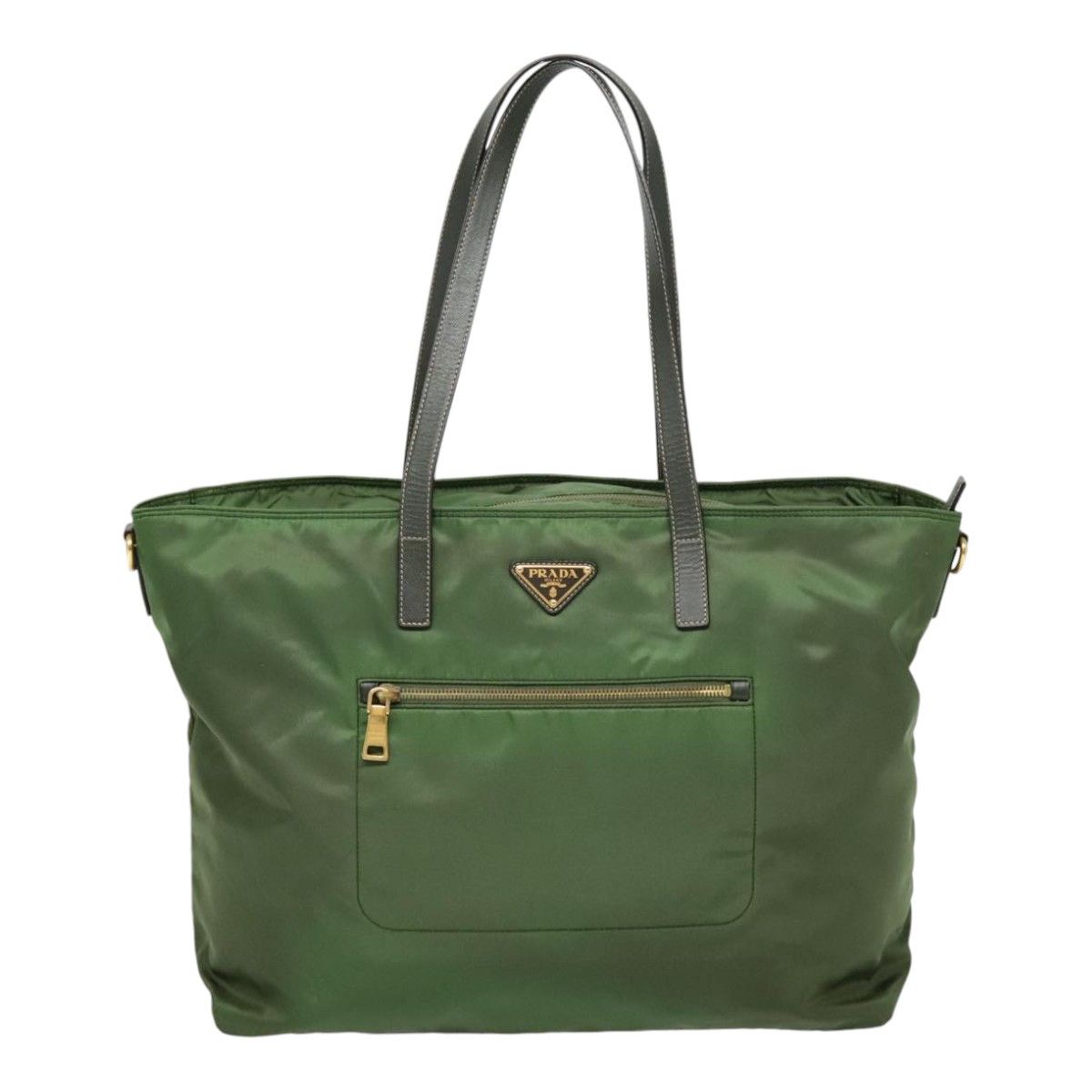 Prada Re-Edition Khaki Synthetic Tote Bag (Pre-Owned) Size ONE SIZE - 1 Thumbnail