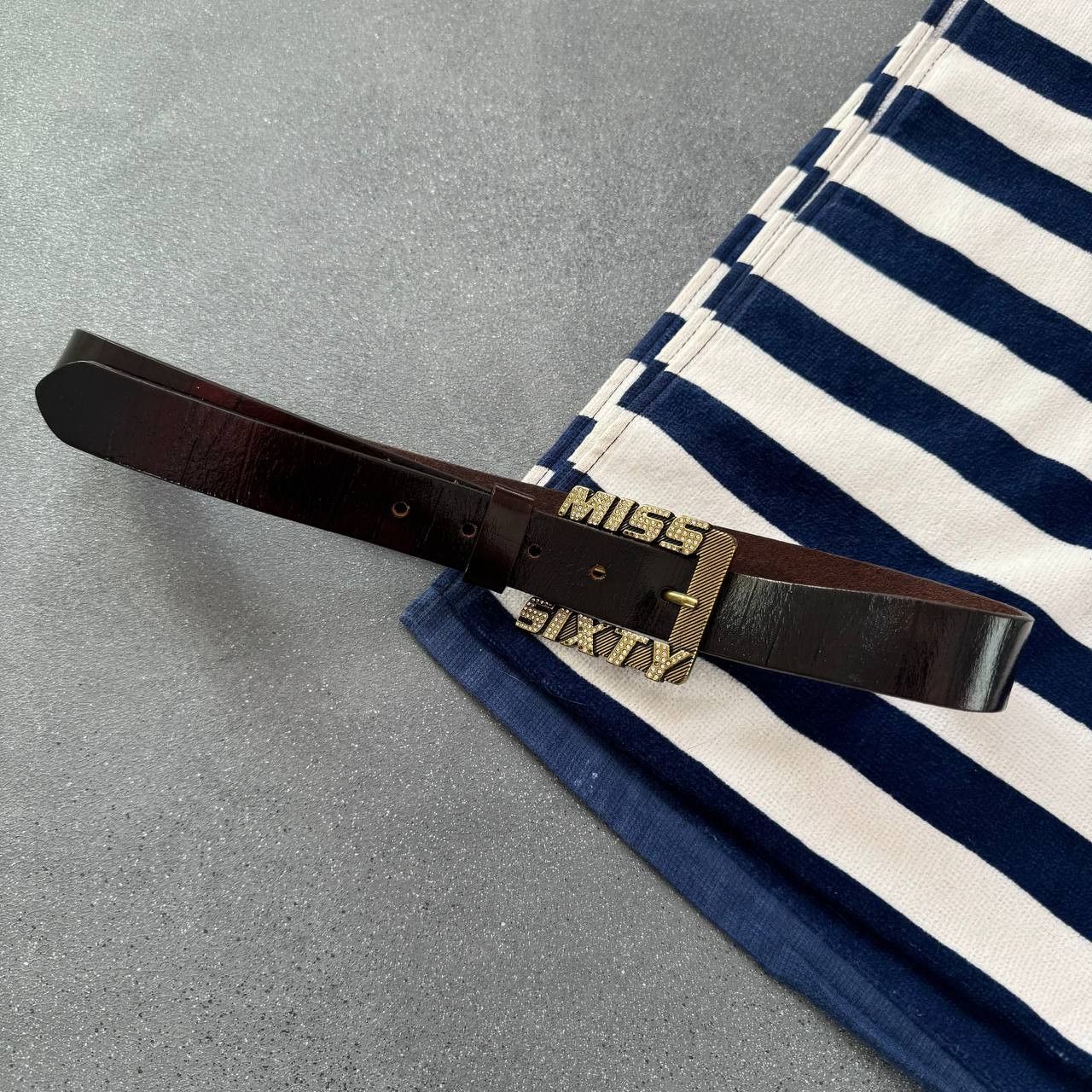Miss Sixty × Vintage Miss Sixty Vintage Y2K Leather Belt Size ONE SIZE - 5 Thumbnail