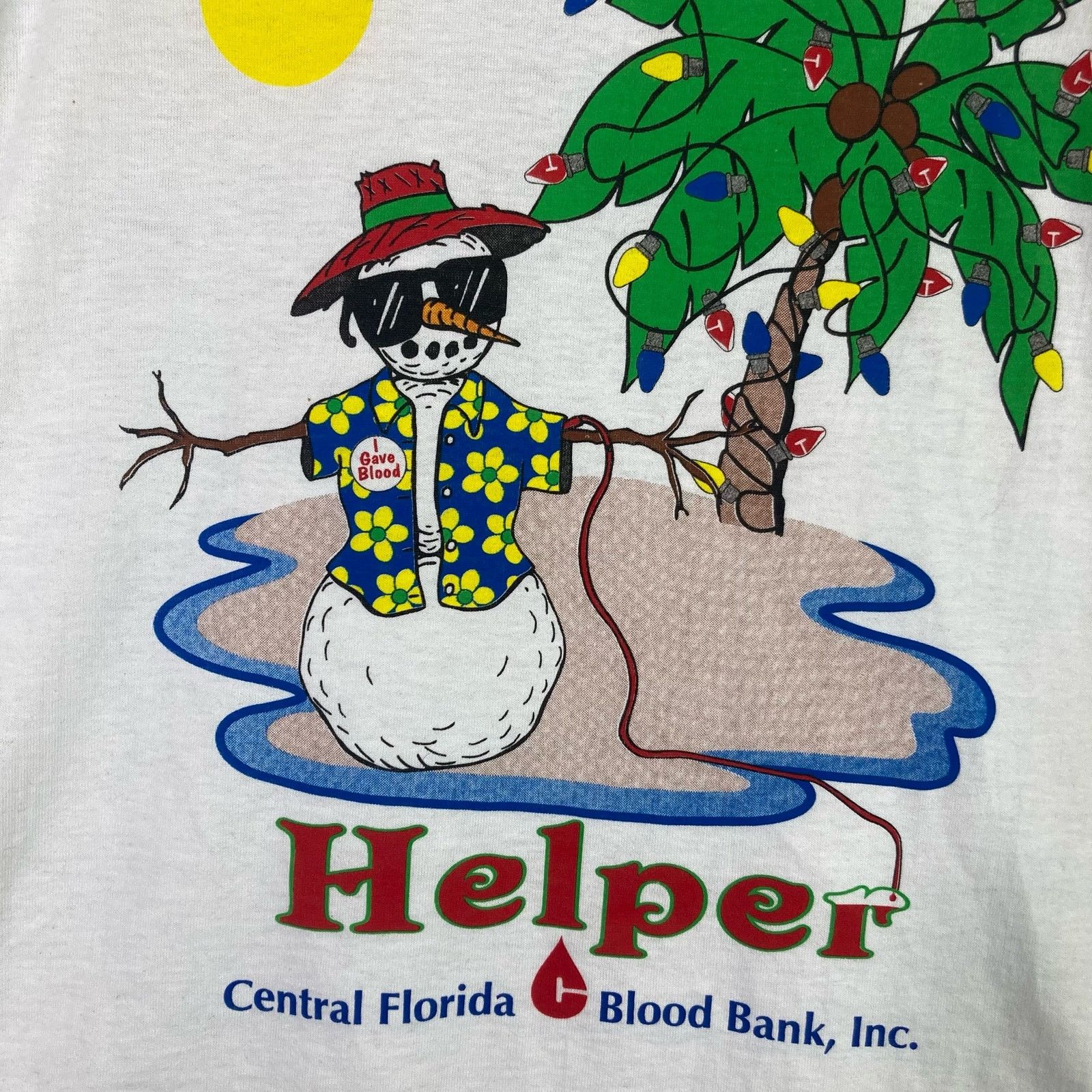 Fruit Of The Loom Blood Drive Vintage T-Shirt 90s USA Made Adult Size XL Size US XL / EU 56 / 4 - 5 Thumbnail