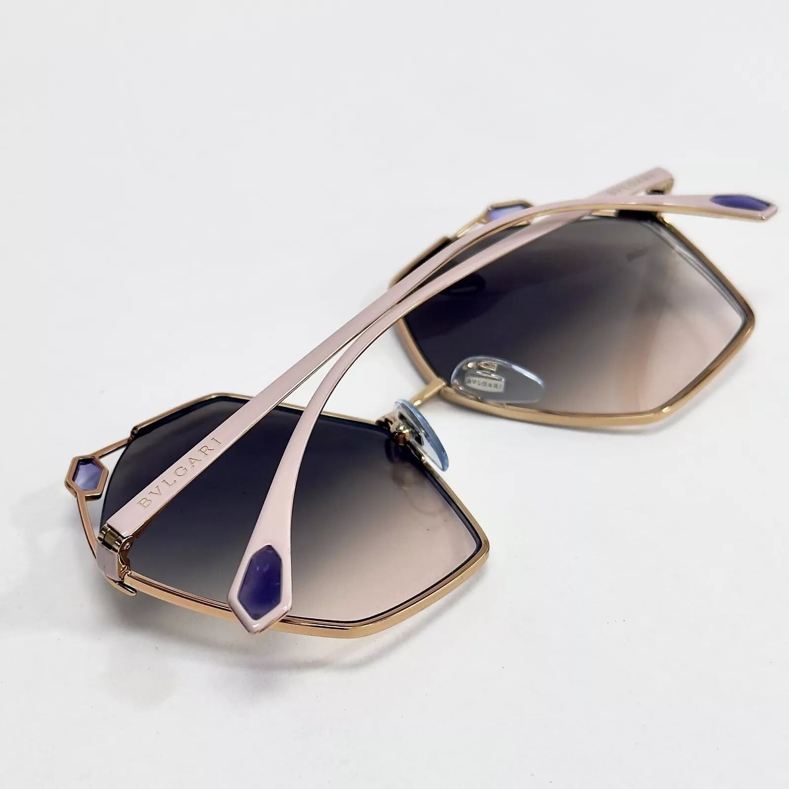 Bvlgari BVLGARI SERPENTEYES BV6160 Pink Enamel Jewel Sunglasses 6160 Size ONE SIZE - 6 Thumbnail