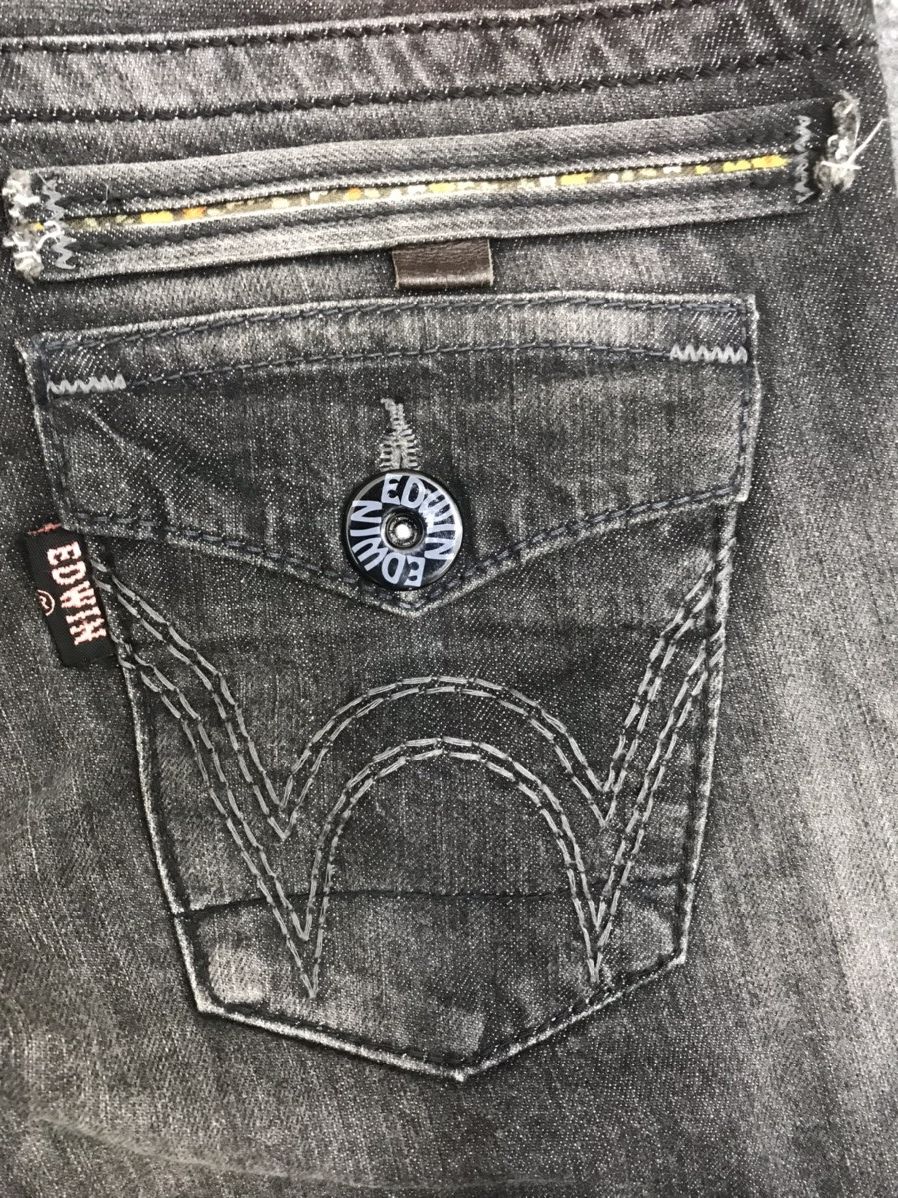 Edwin Flare EDWIN Black Jeans Size US 31 - 12 Thumbnail