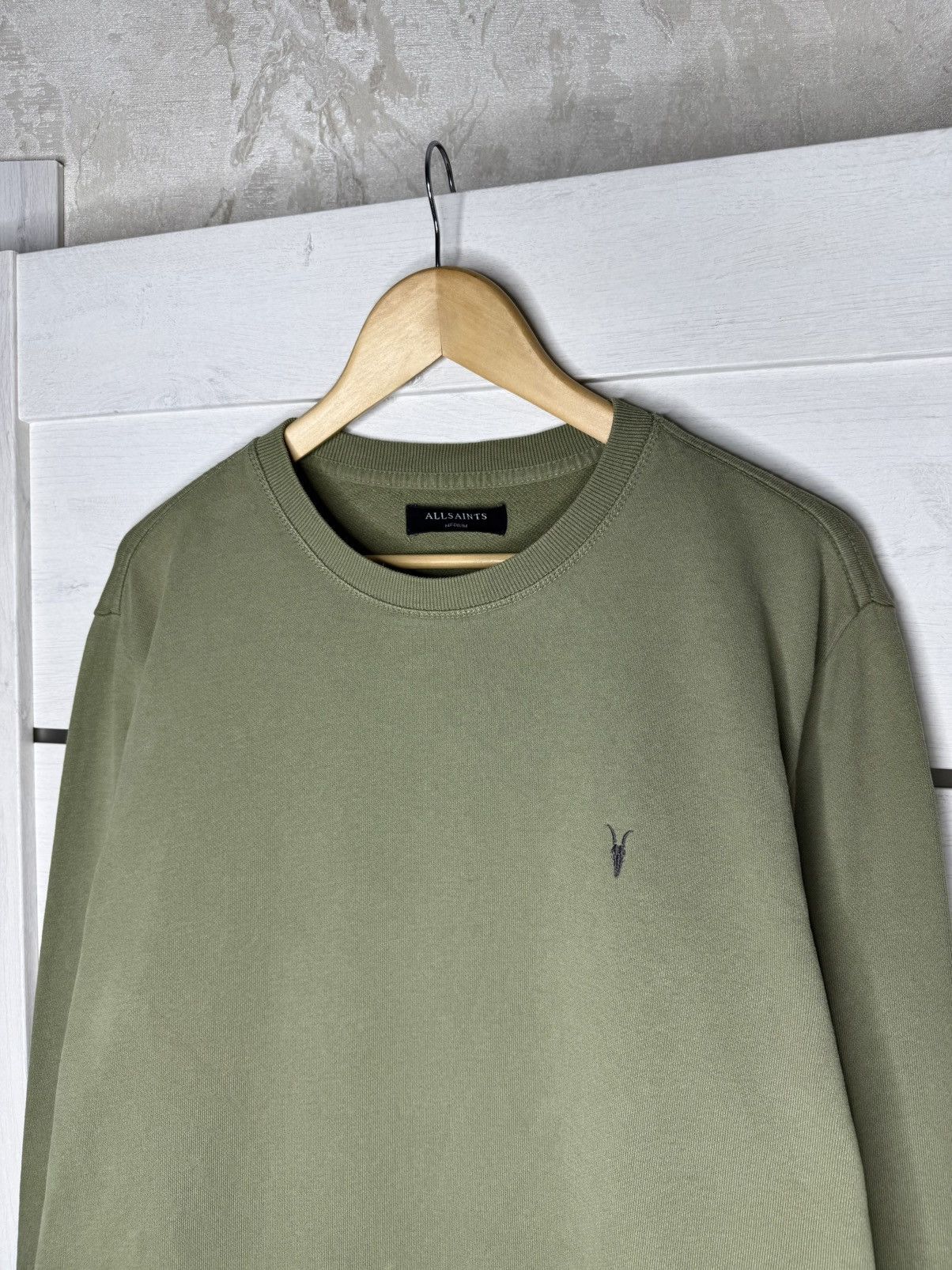 Allsaints Allsaints Raven Crew Neck Sweatshirt Jumper Basic Cotton Y2K Size US M / EU 48-50 / 2 - 2 Thumbnail