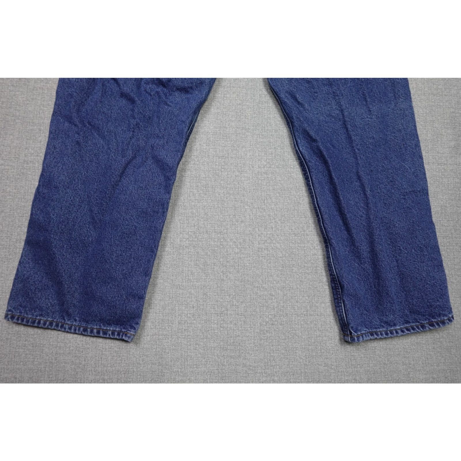 Carhartt VINTAGE Carhartt Jeans Mens 42x32 Blue Dark Wash Workwear Relaxed Straight 5-Pocket USA Theme Mens Size US 42 / EU 58 - 6 Thumbnail
