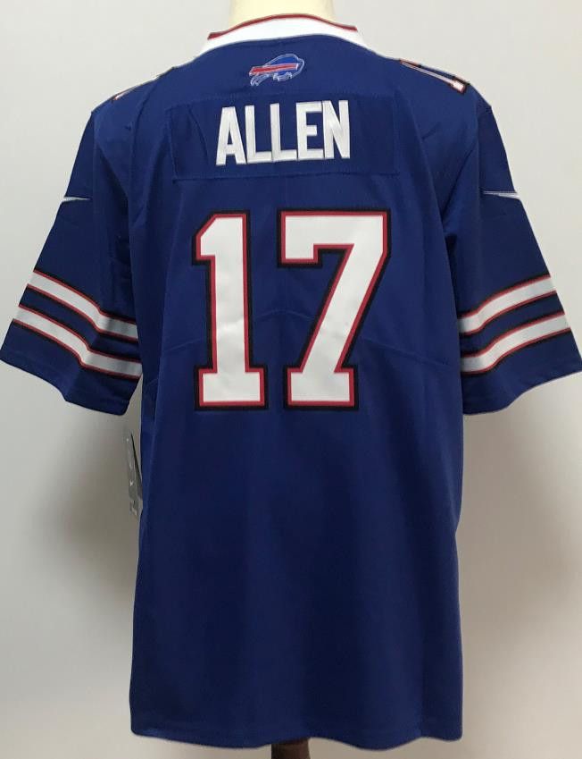 NFL Buffalo Bills #17 Josh Allen Jersey Blue Size US XL / EU 56 / 4 - 1 Thumbnail