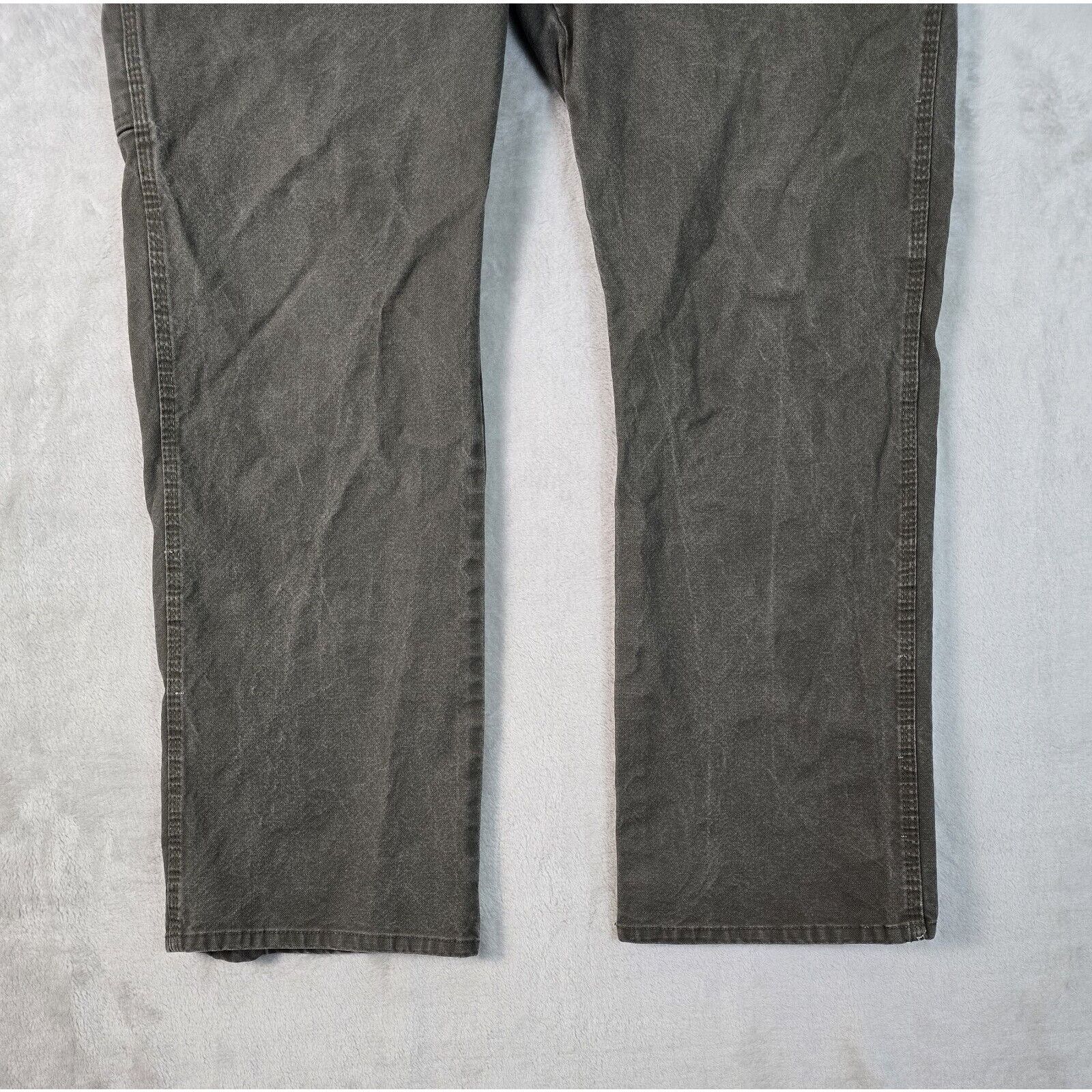 Dickies Dickies Men's 40X32 Canvas Carpenter Pants Relaxed Fit Gray Size US 40 / EU 56 - 7 Thumbnail