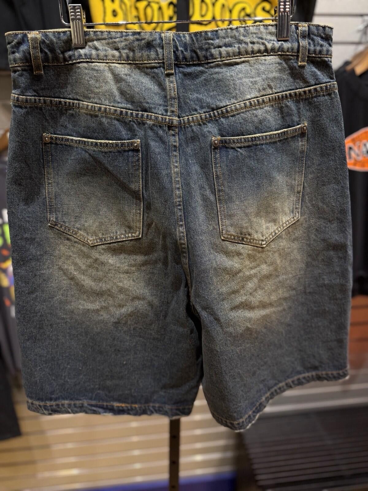Vale Valley Blue Denim Stone Crystal Shorts Size 32 (Brand New) Size US 32 / EU 48 - 7 Thumbnail