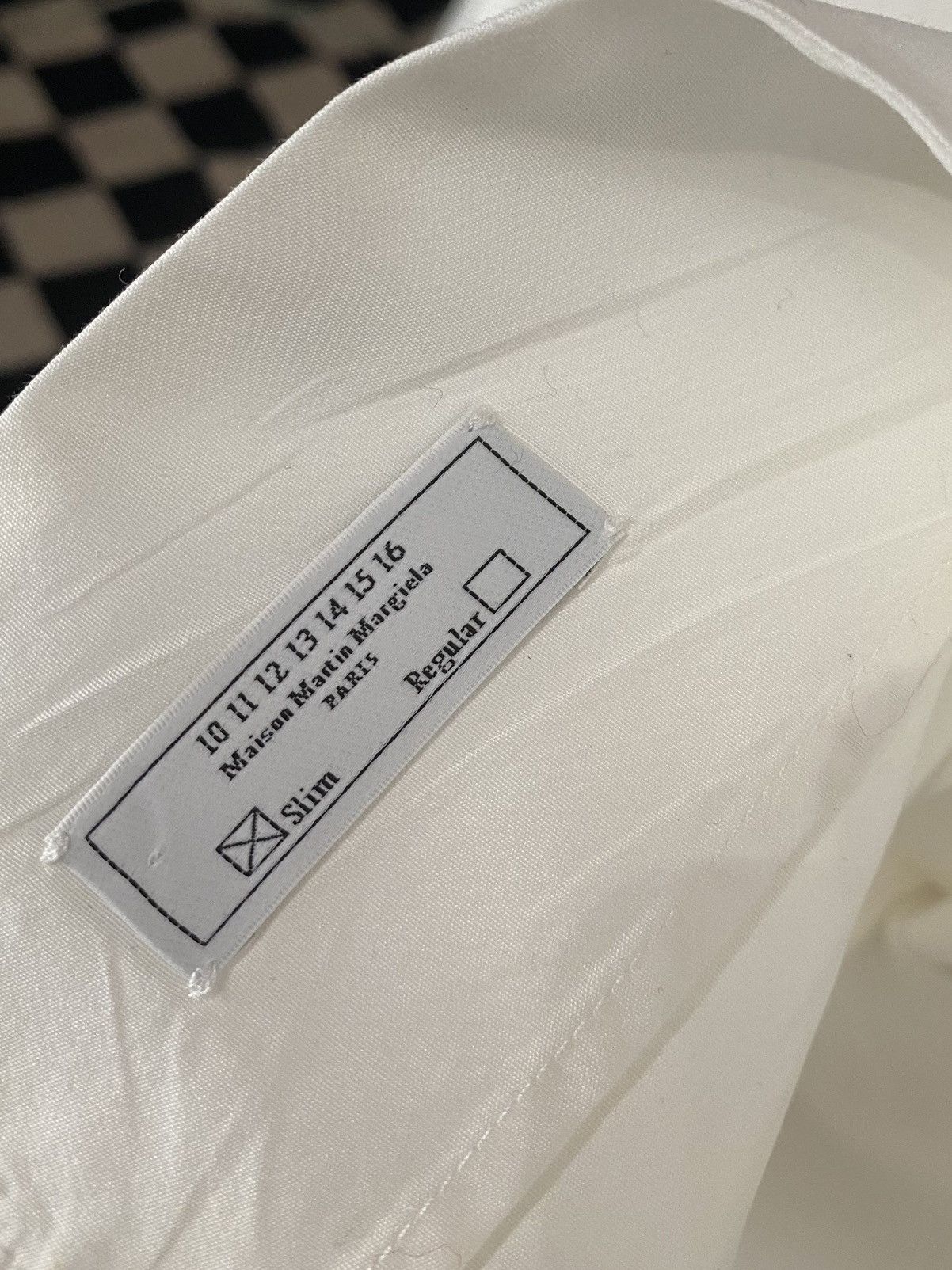 Maison Margiela FW15 $820 MANDARIN COLLAR IVORY WHITE BUTTON UP SHIRT Size US L / EU 52-54 / 3 - 4 Thumbnail