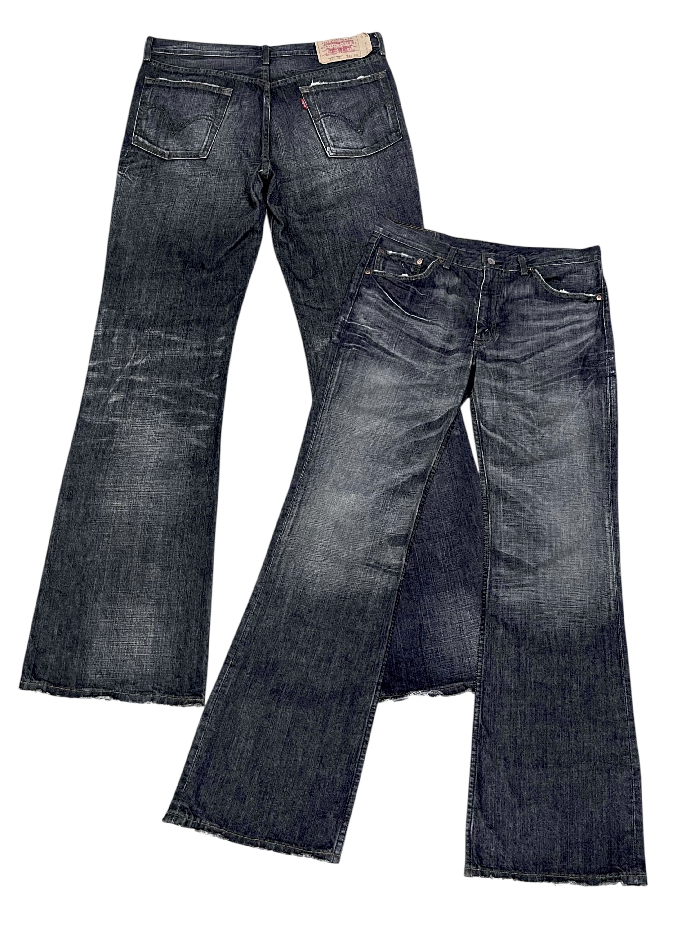 Levi's Vintage Clothing Levi's Vintage 517 FLARE Japan Black Clawmark Distressed Size US 32 / EU 48 - 1 Thumbnail