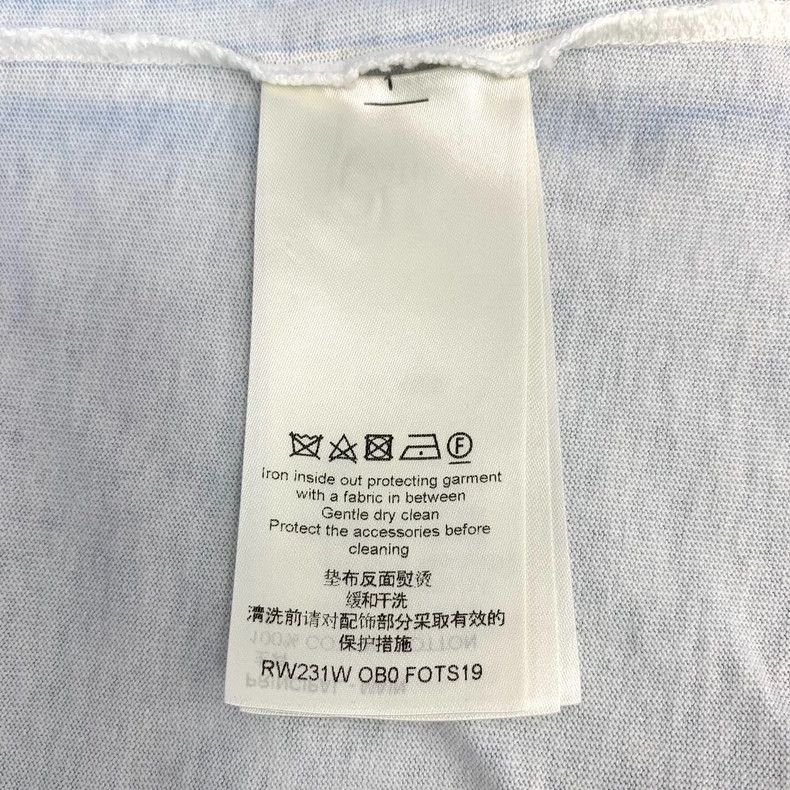 Louis Vuitton Louis Vuitton 23 Light Blue Logo Printed Chain Cotton Crew Size S / US 4 / IT 40 - 6 Thumbnail