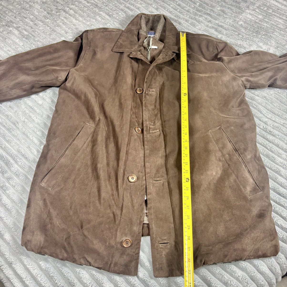 Roundtree & Yorke Roundtree Yorke Men's brown button/ zipper Jacket/Coat Men L Size US L / EU 52-54 / 3 - 9 Thumbnail