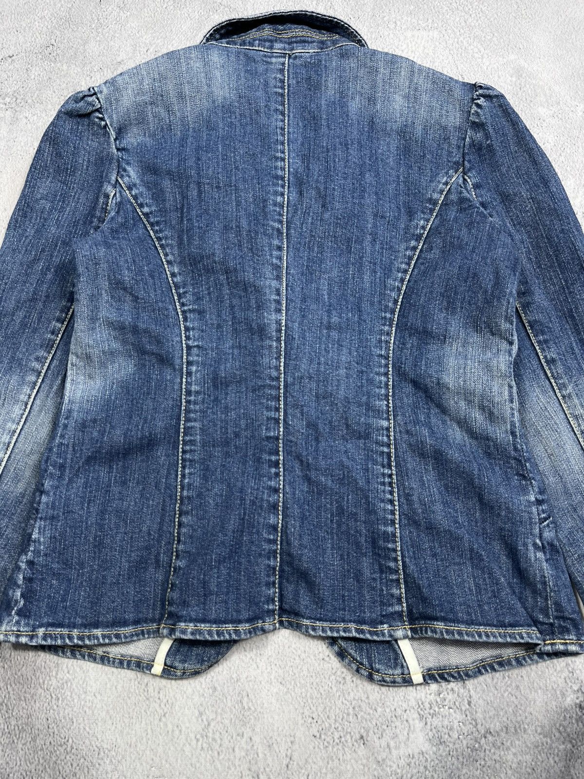Gap × Vintage Vintage Y2K Gap denim jacket blazer 00s style size 6 Size XS / US 0-2 / IT 36-38 - 10 Thumbnail