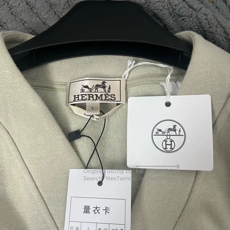 Hermes Hermes Men's Fleece Knit Cardigan Size US L / EU 52-54 / 3 - 4 Thumbnail