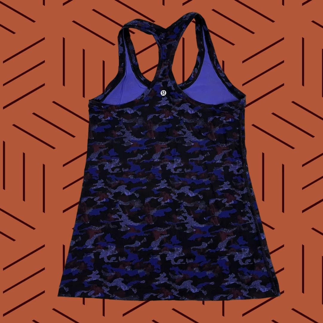 Lululemon Lululemon Cool Racerback II Tank Top Women Sz 0/2 Hounds Camo Active Gym Size XS / US 0-2 / IT 36-38 - 1 Thumbnail