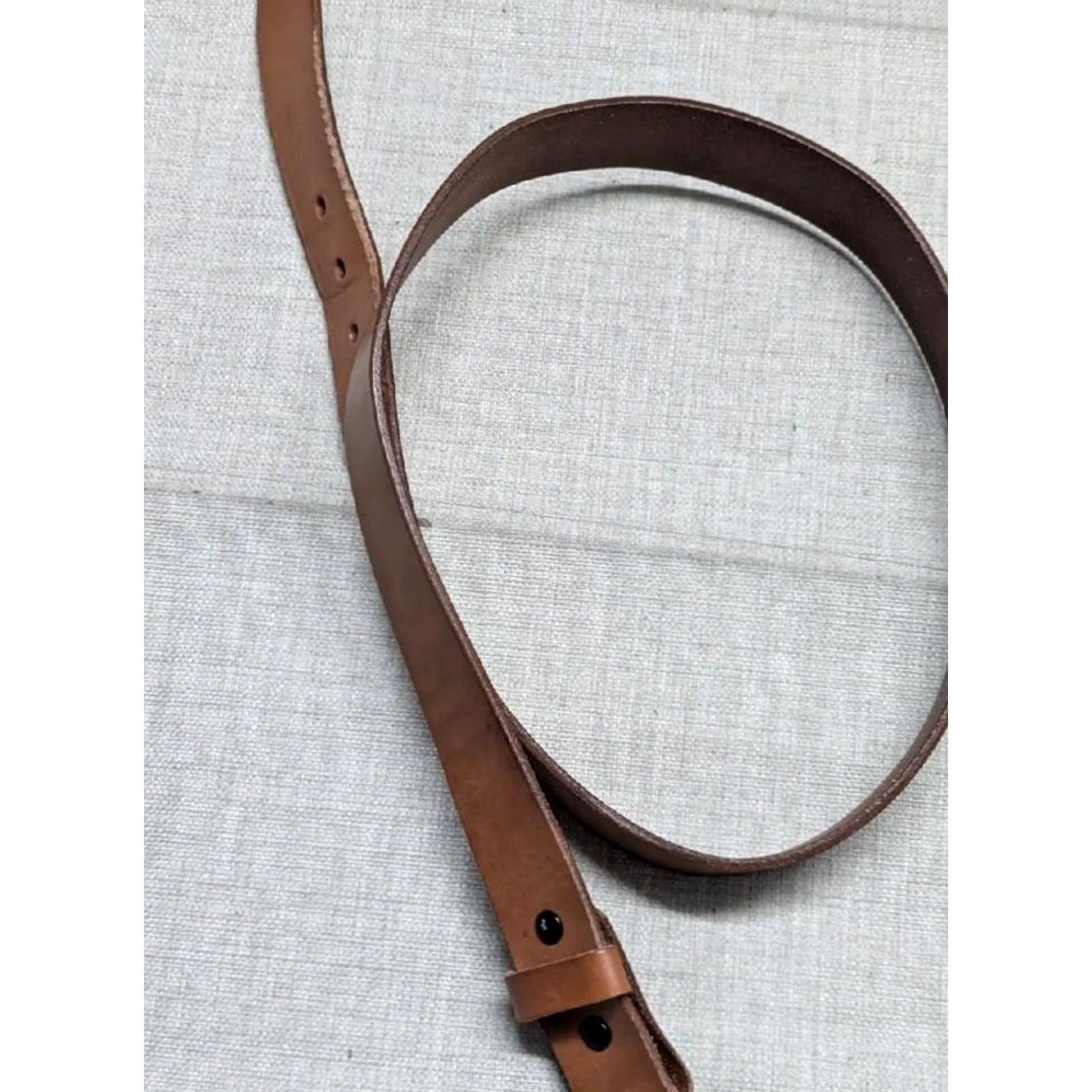 Vintage VINTAGE handcrafted belt Western Men 40 Cowboy brown leather full grain cowhide 1-1/2" width Size 40 - 3 Thumbnail