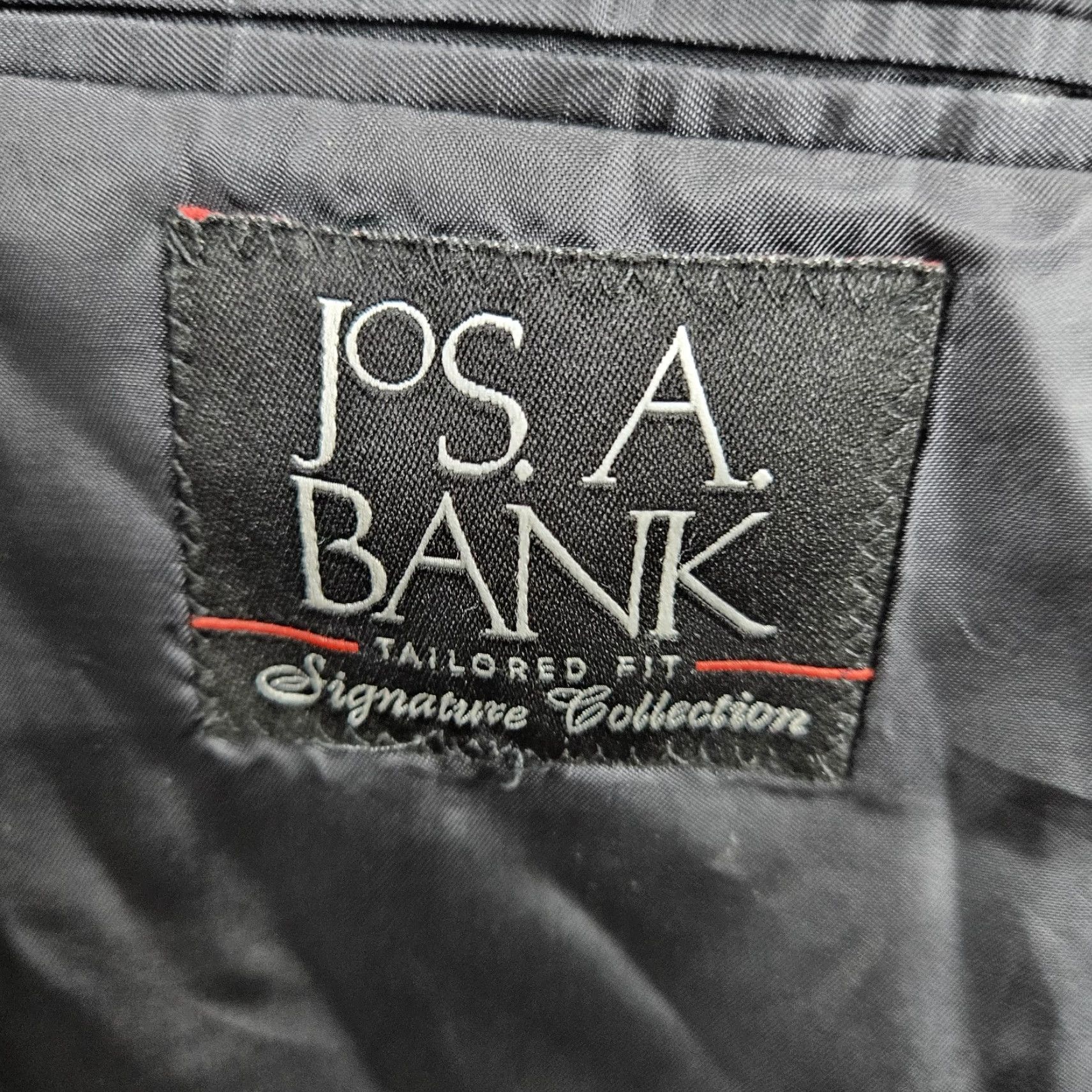 Jos. A. Bank Jos A Bank Grey 100% Wool Signature Tailored Fit Button Blazer Sport Coat 42L Jacket Blazer Mens Size 44R - 3 Thumbnail