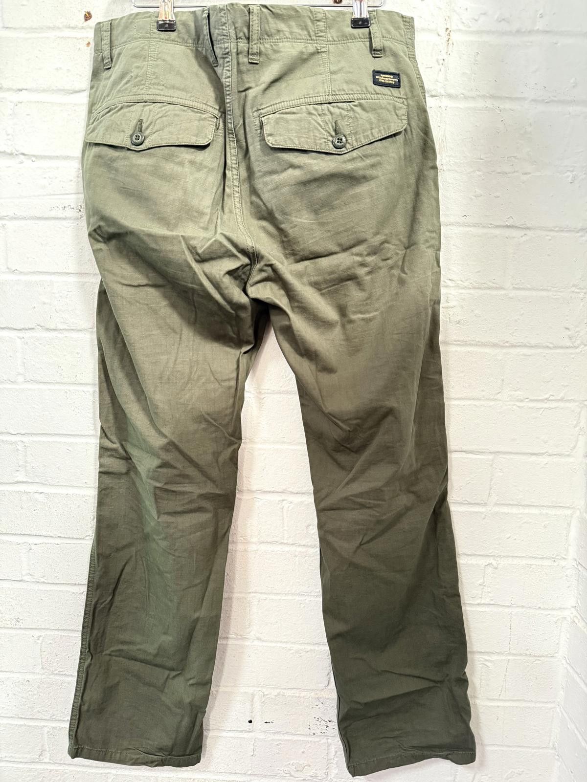 Superdry Superdry Men's Khaki Chino Pants Size US 32 / EU 48 - 4 Thumbnail