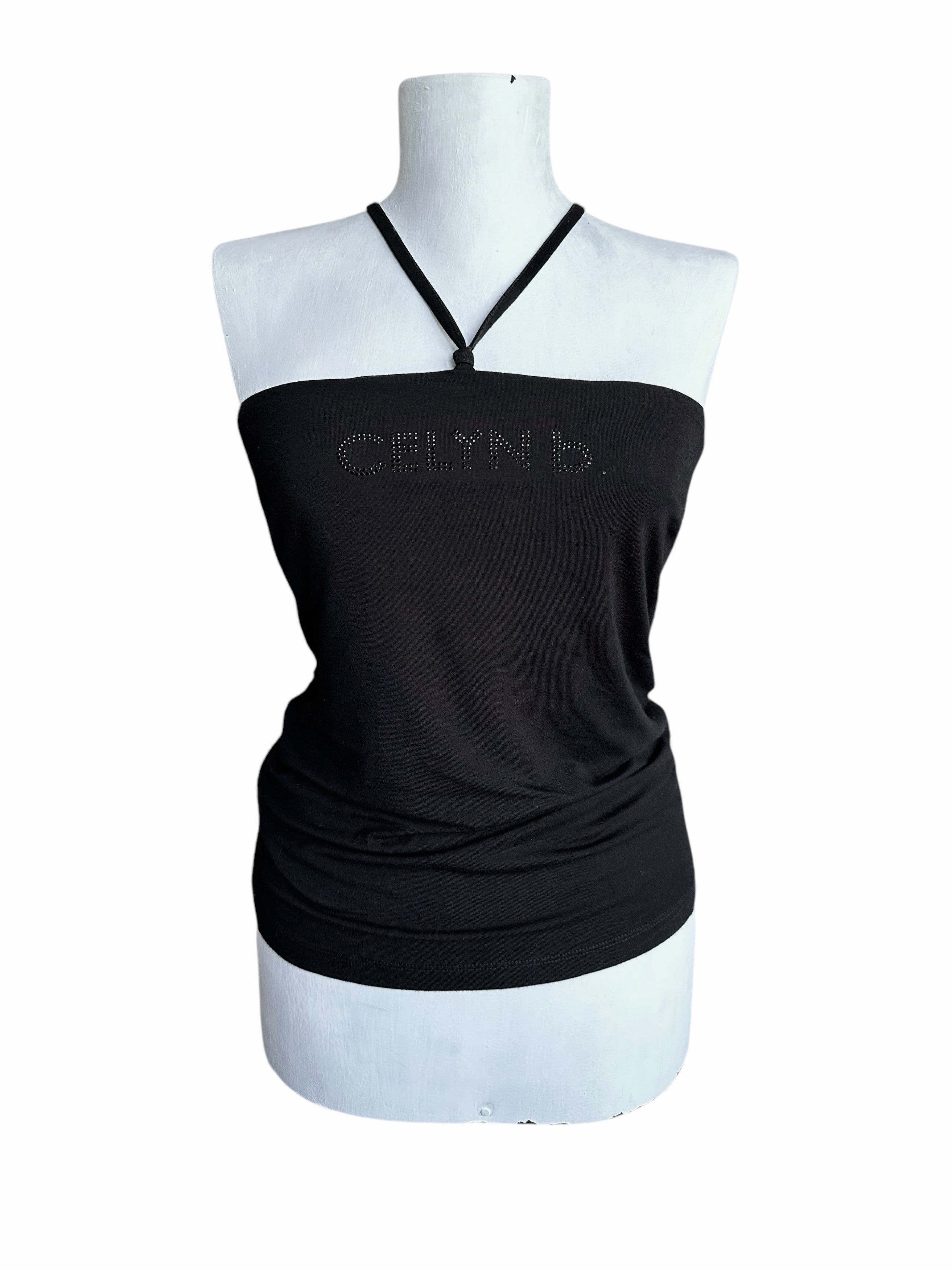 Elizabetta Franchi Black Diamond Logo Top