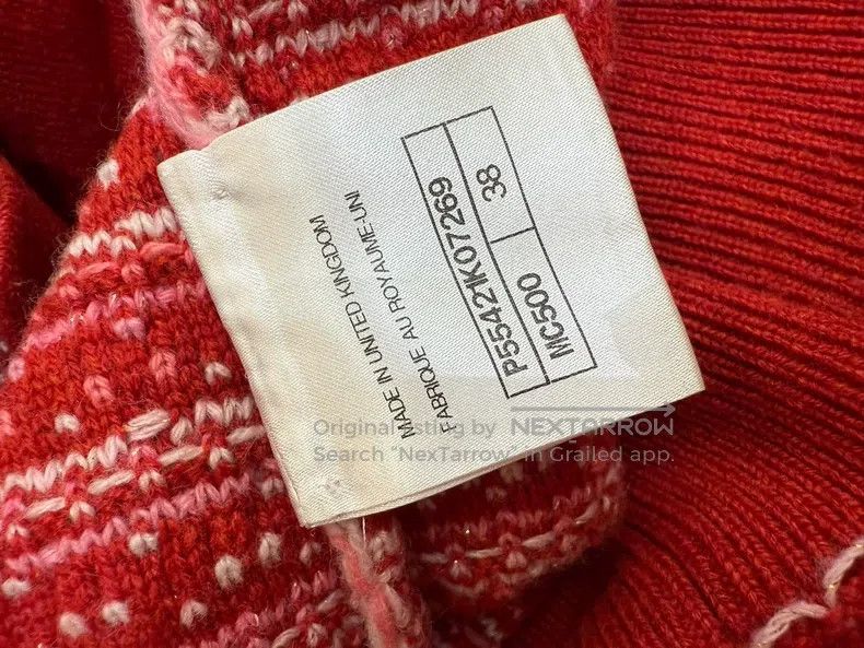 Chanel Chanel Red wool blend cardigan coat Size XS / US 0-2 / IT 36-38 - 7 Thumbnail