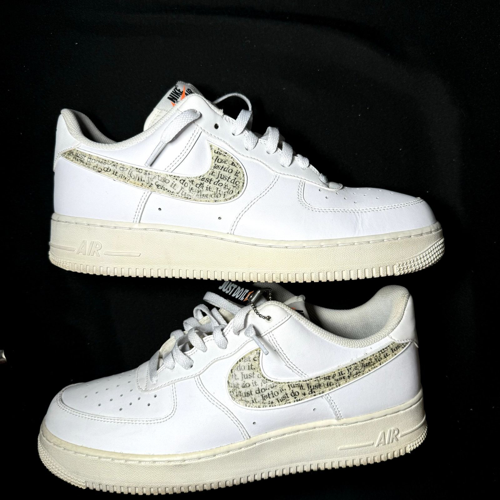 Nike Size 10.5 - Nike Air Force 1'07 LV8 Just Do It Men's Shoes Size US 10.5 / EU 43-44 - 2 Thumbnail