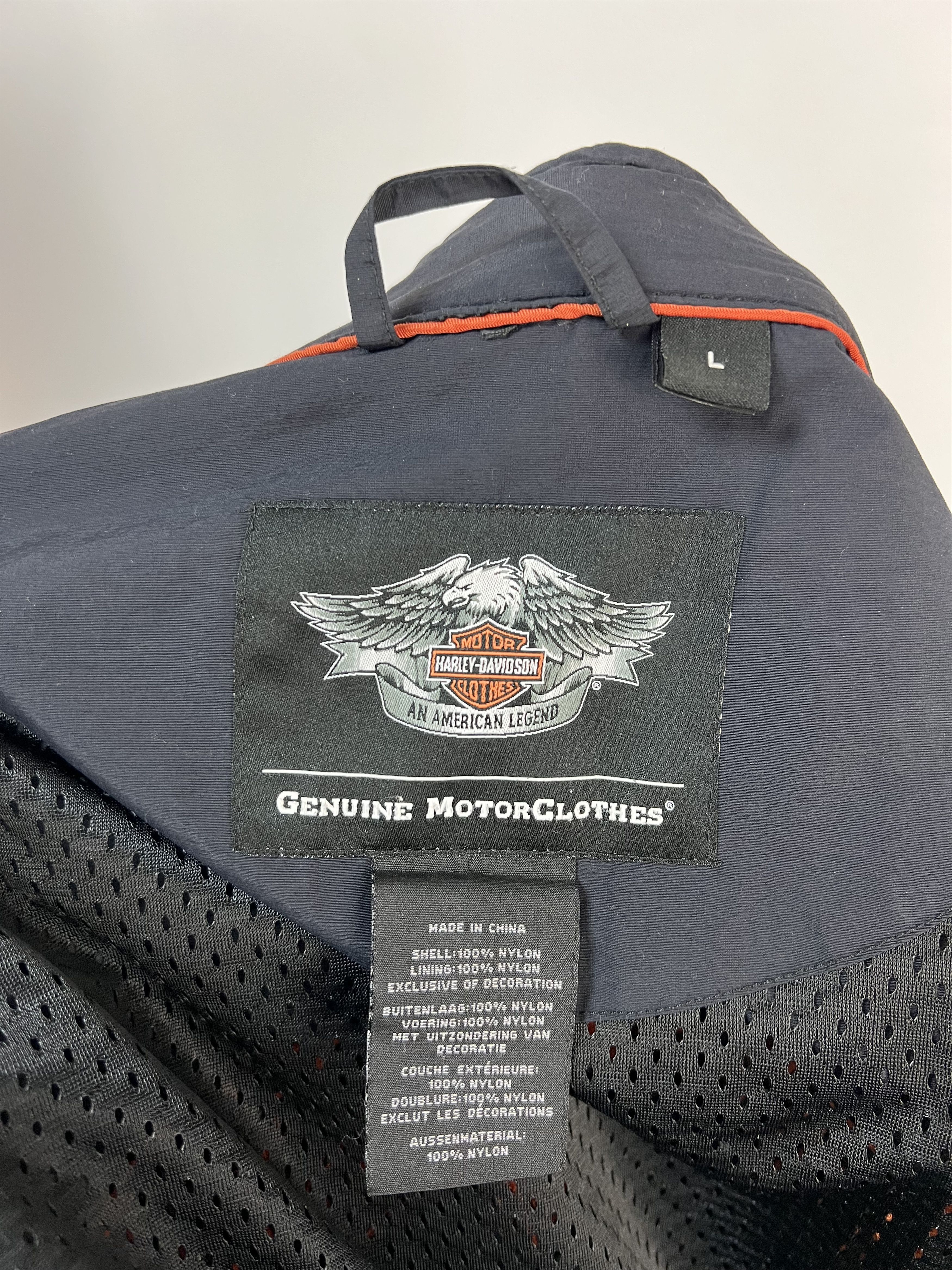 Harley Davidson Harley Davidson Full Zip Nylon Biker Jacket Racing Moto Size US L / EU 52-54 / 3 - 20 Thumbnail