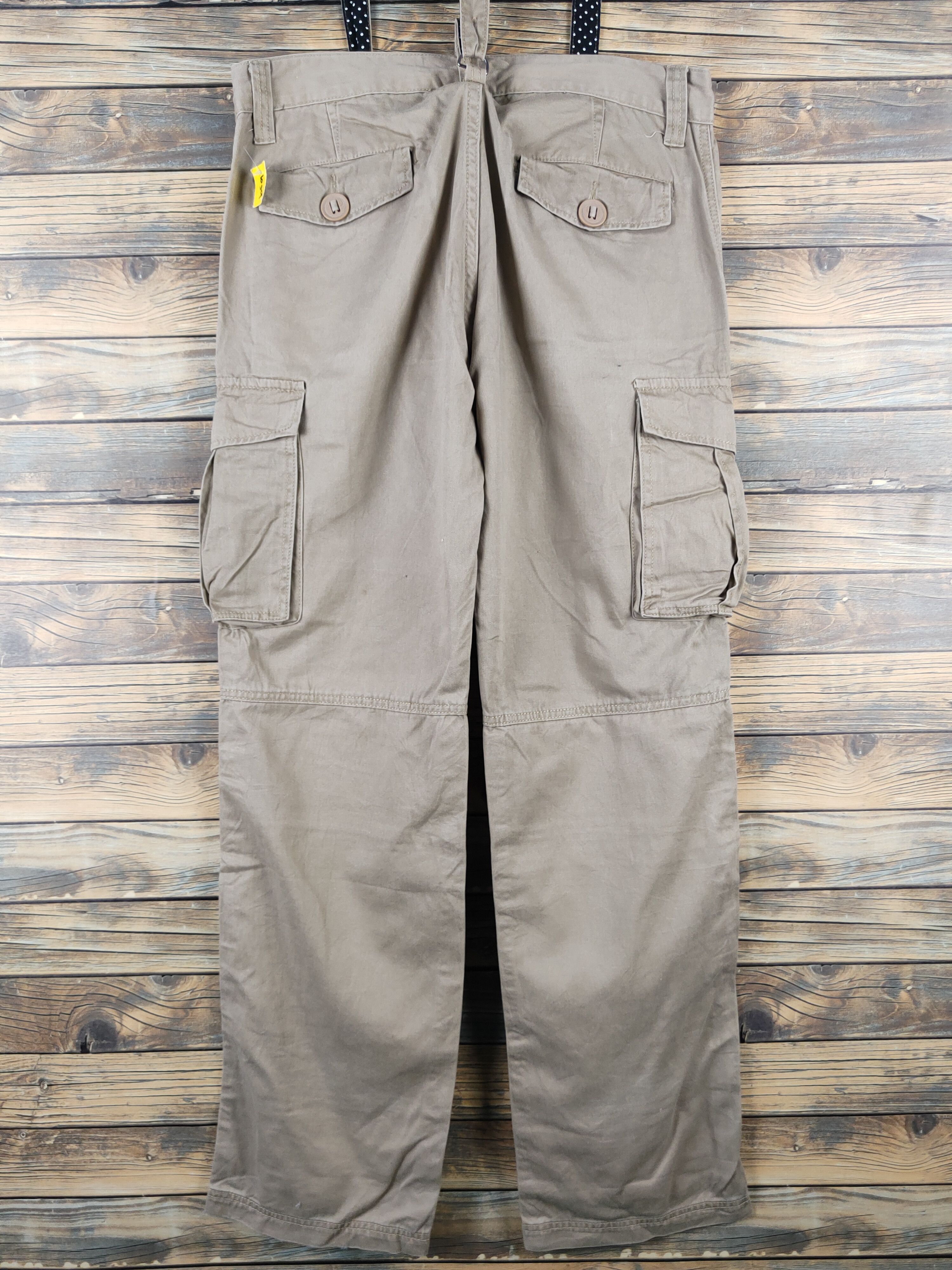 Japanese Brand DL Free Gate Beige Suspender Pants #1059 Size 32" / US 10 / IT 46 - 13 Thumbnail