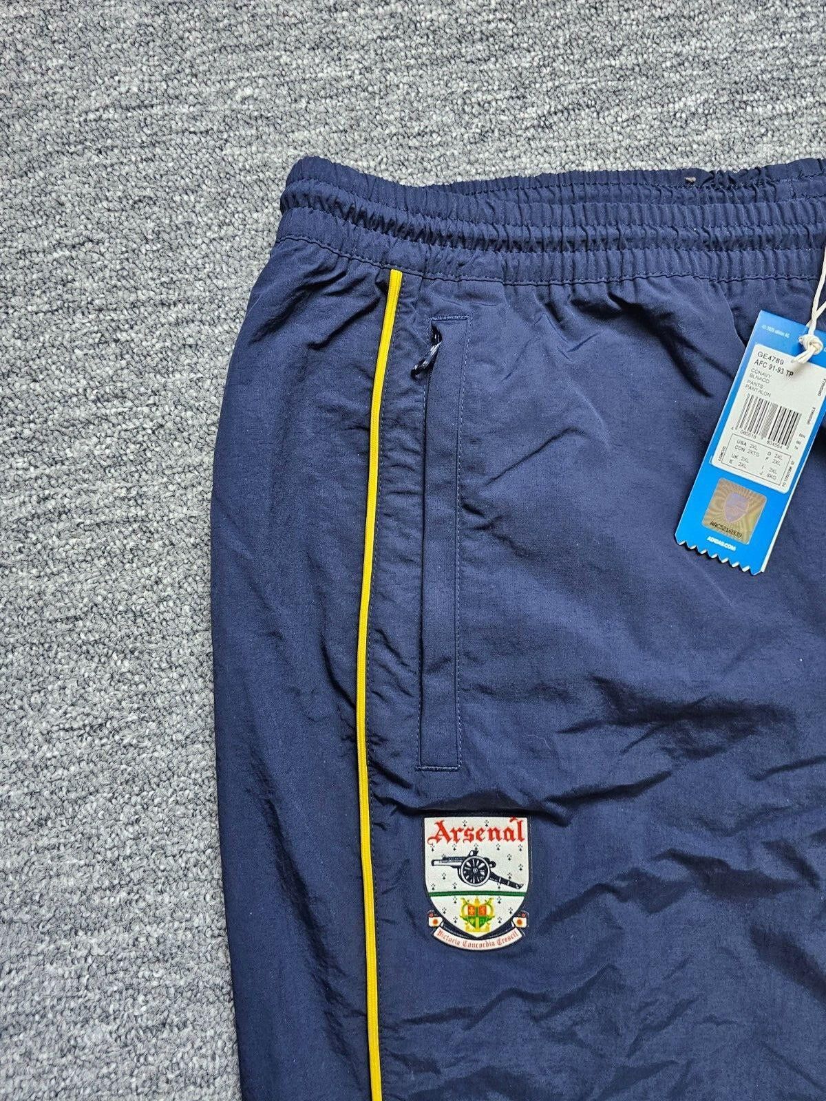Adidas Adidas Originals Arsenal 1991-93 Retro Track Pants NWT 2XL Size US 40 / EU 56 - 5 Thumbnail