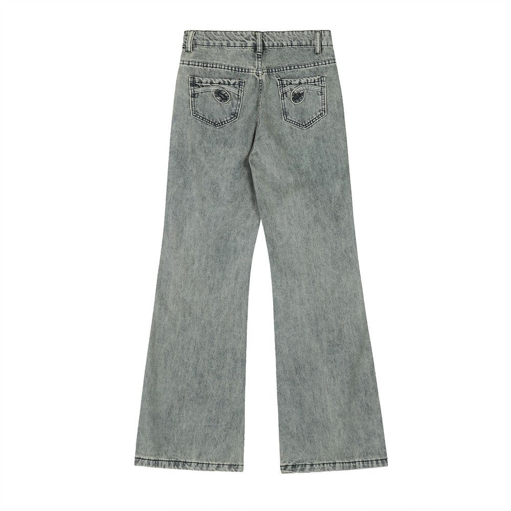 Jean Men's American loose embroidered flared jeans Size US 32 / EU 48 - 2 Thumbnail