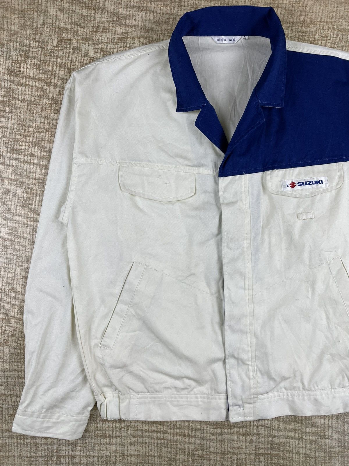 Vintage Vintage SUZUKI Japanese Racing Moto Workwear Jacket Size US M / EU 48-50 / 2 - 2 Thumbnail