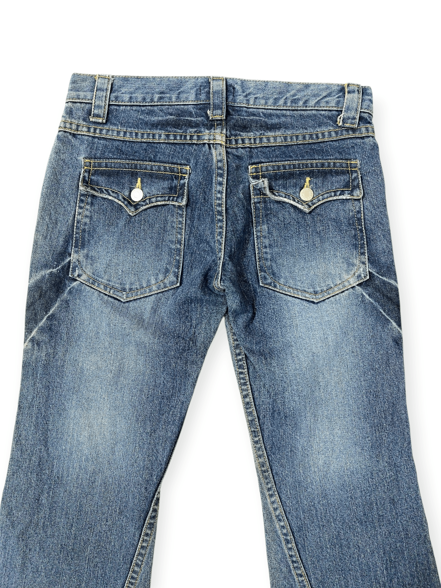 Vintage ☠️Super Flare Nasty Question Tornado Mart Style Size 29" - 11 Thumbnail