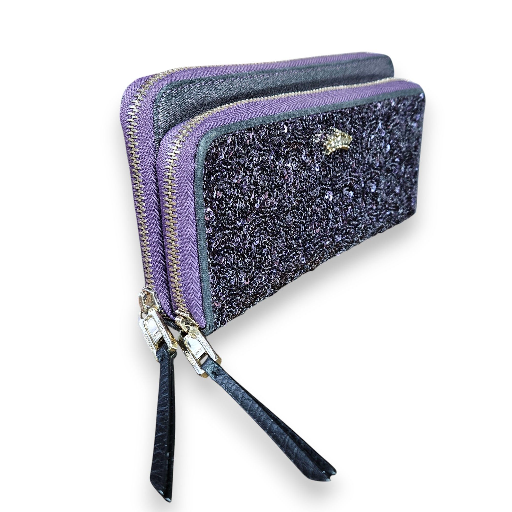 Juicy Couture Juicy Couture 7.5x4x1.75" Wallet Y2K Continental Double Zip Size ONE SIZE - 9 Thumbnail