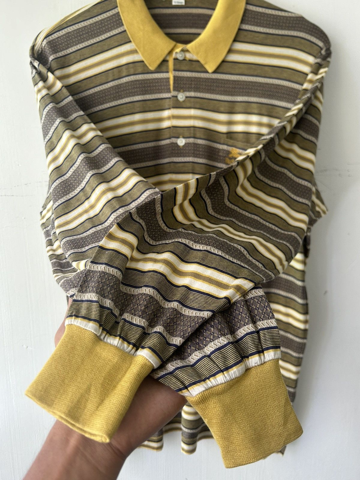 Burberry 1990s Burberrys Pocket Stripes Shirt Size US L / EU 52-54 / 3 - 5 Thumbnail