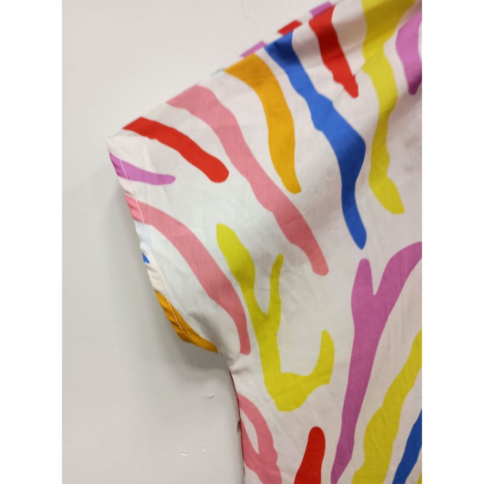 Vintage Layerz Clothing Top Womens M Wearable Art BOHO Abstract Print Short Sleeve Size M / US 6-8 / IT 42-44 - 3 Thumbnail