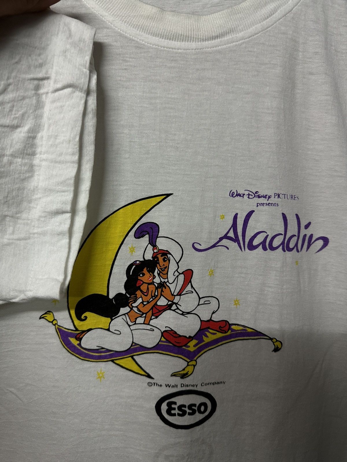 Cartoon Network × Vintage Vintage 90s The Walt Disney Aladdin Single Stitch Tee Size US M / EU 48-50 / 2 - 4 Thumbnail