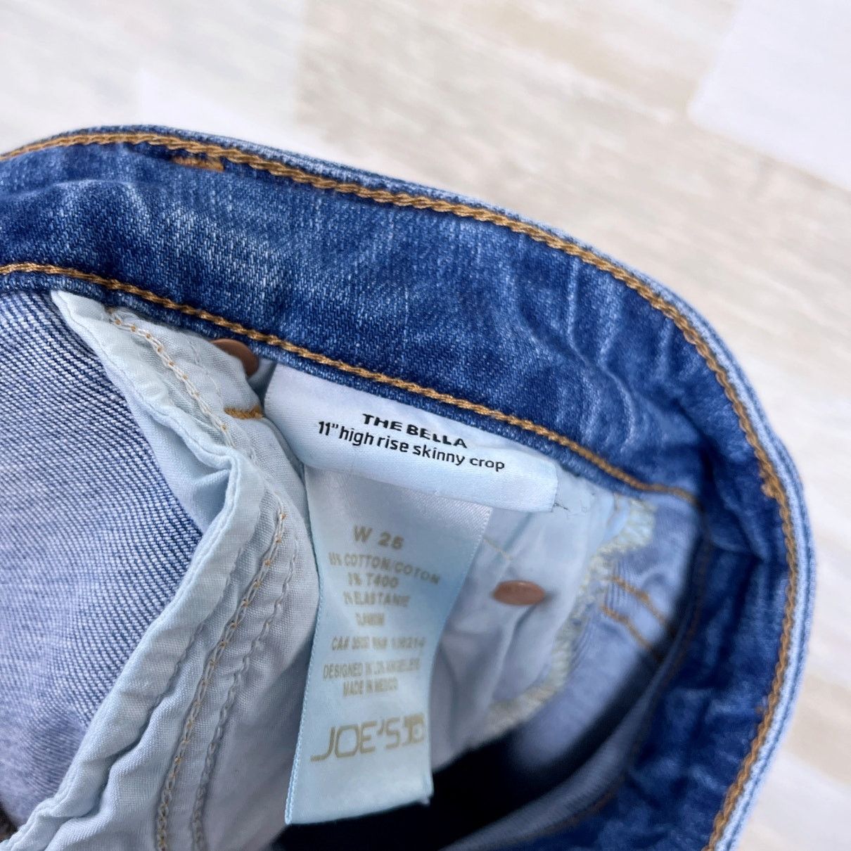 Other Joes Jeans The Bella 11" High Rise Skinny Crop Womens 25 Size 25" / US 0 / IT 36 - 8 Thumbnail