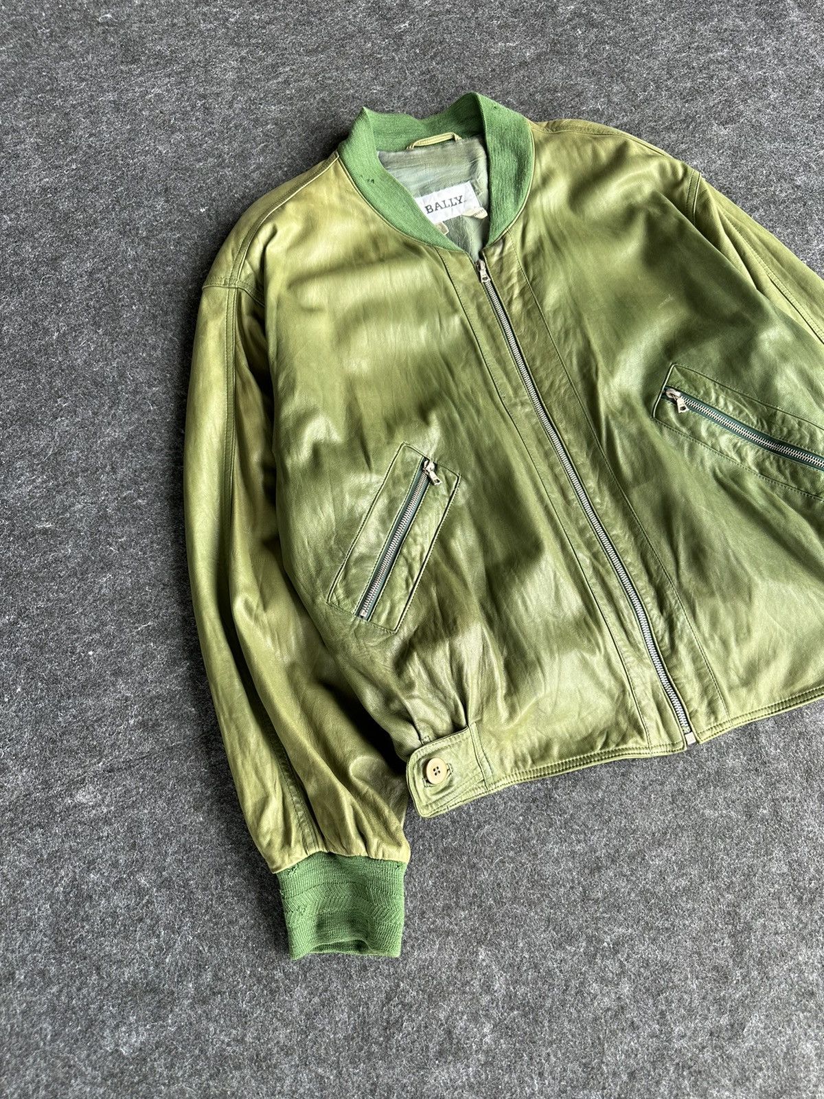 Bally Vintage Bally Leather Jacket Z69 Size US L / EU 52-54 / 3 - 3 Thumbnail
